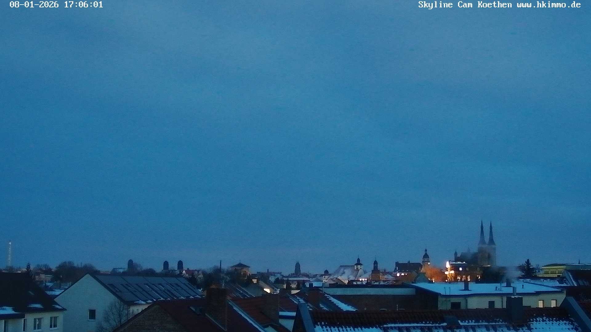 Archiv Foto Webcam Blick über die Stadt Köthen
