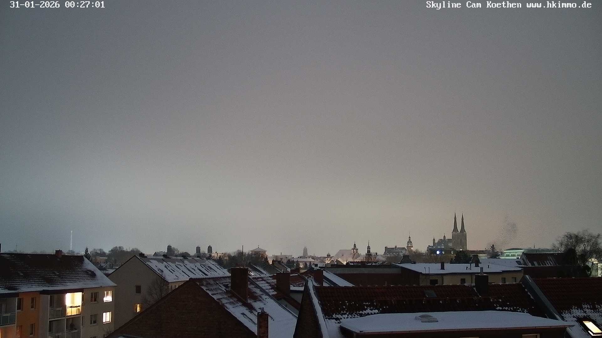 Archiv Foto Webcam Blick über die Stadt Köthen