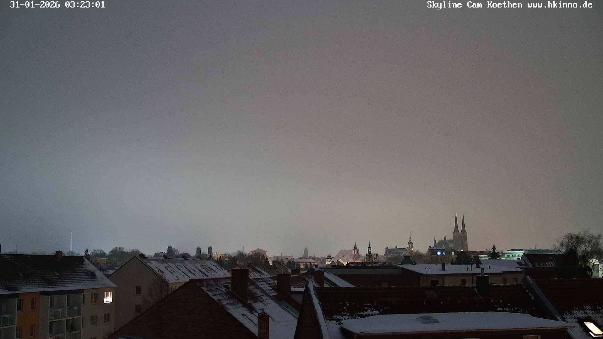 Archiv Foto Webcam Blick über die Stadt Köthen
