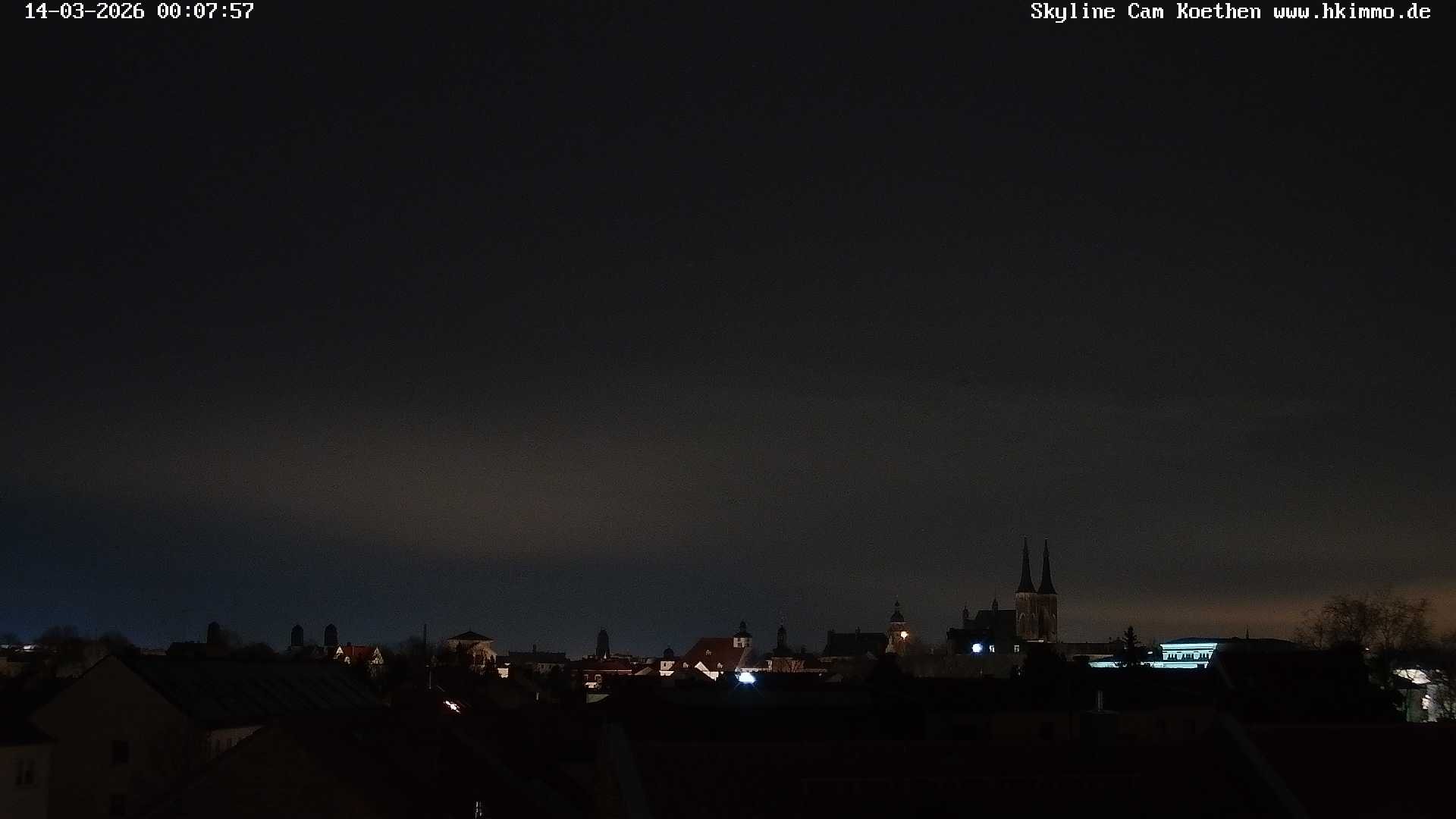 Archiv Foto Webcam Blick über die Stadt Köthen