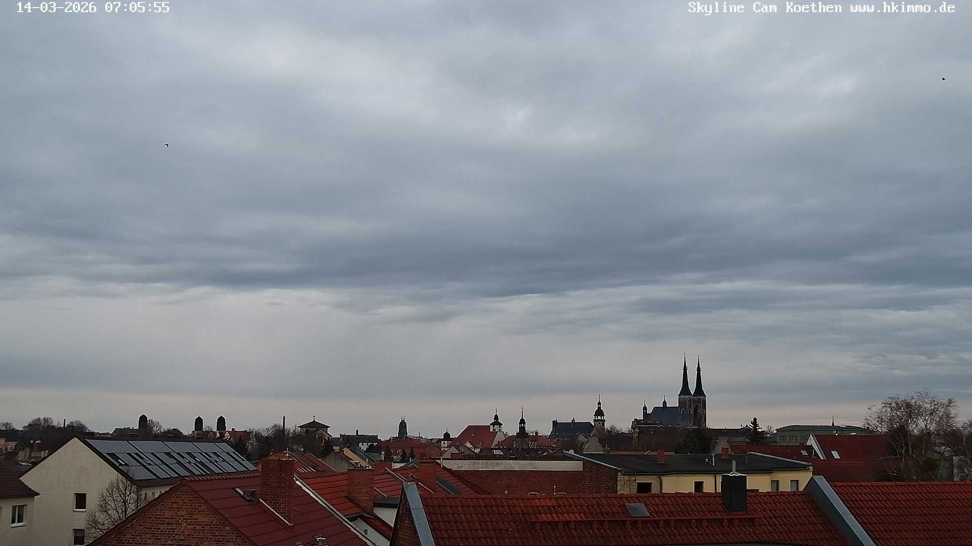 Archiv Foto Webcam Blick über die Stadt Köthen