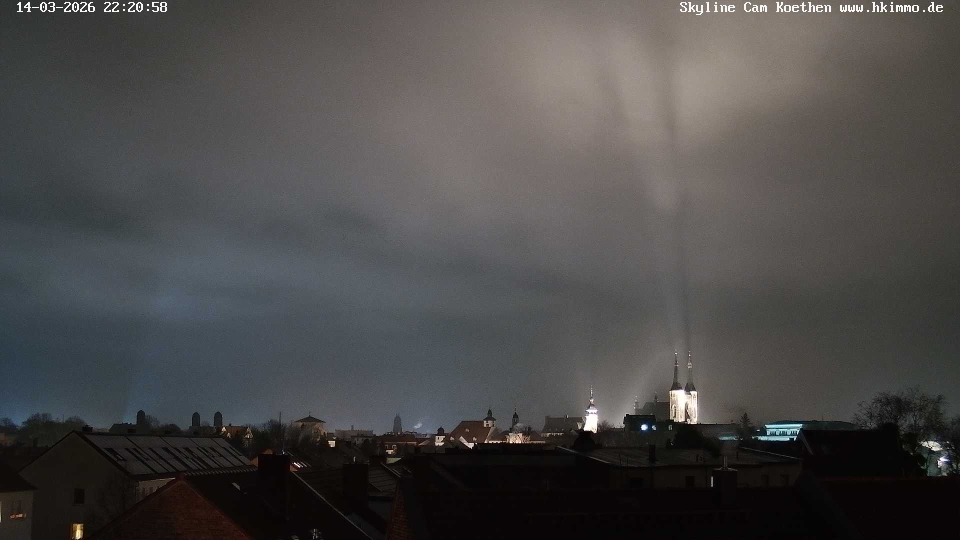 Archiv Foto Webcam Blick über die Stadt Köthen