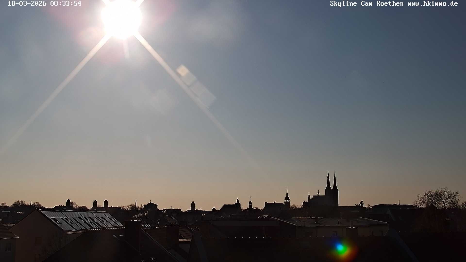 Archiv Foto Webcam Blick über die Stadt Köthen