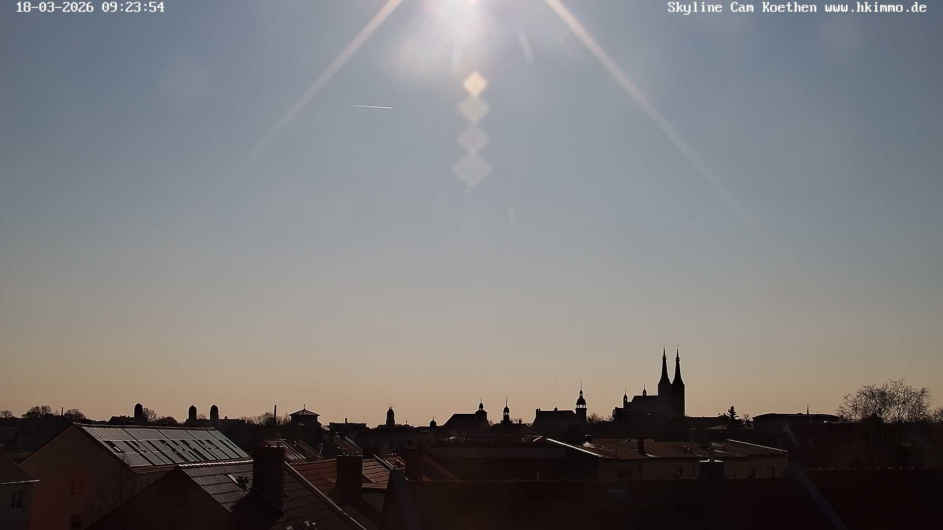 Archiv Foto Webcam Blick über die Stadt Köthen