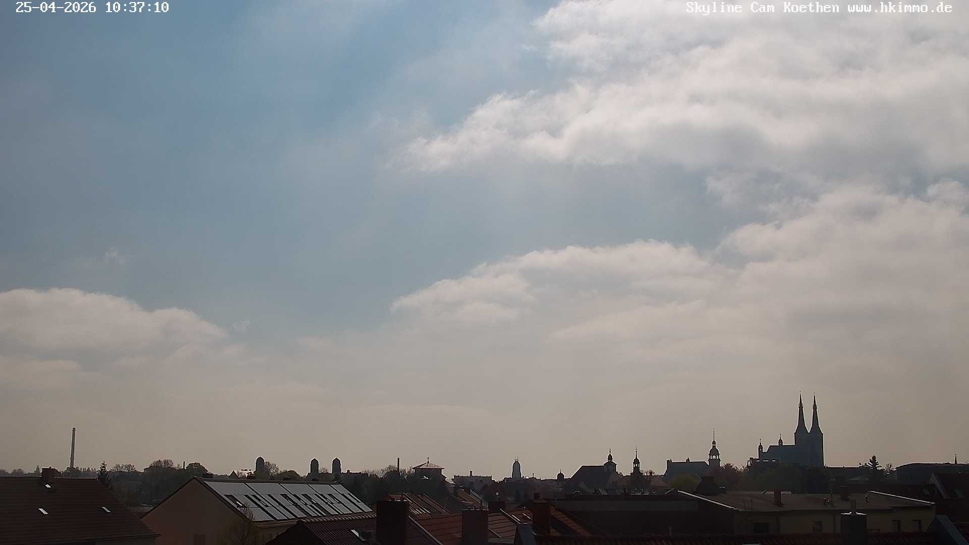 Archiv Foto Webcam Blick über die Stadt Köthen