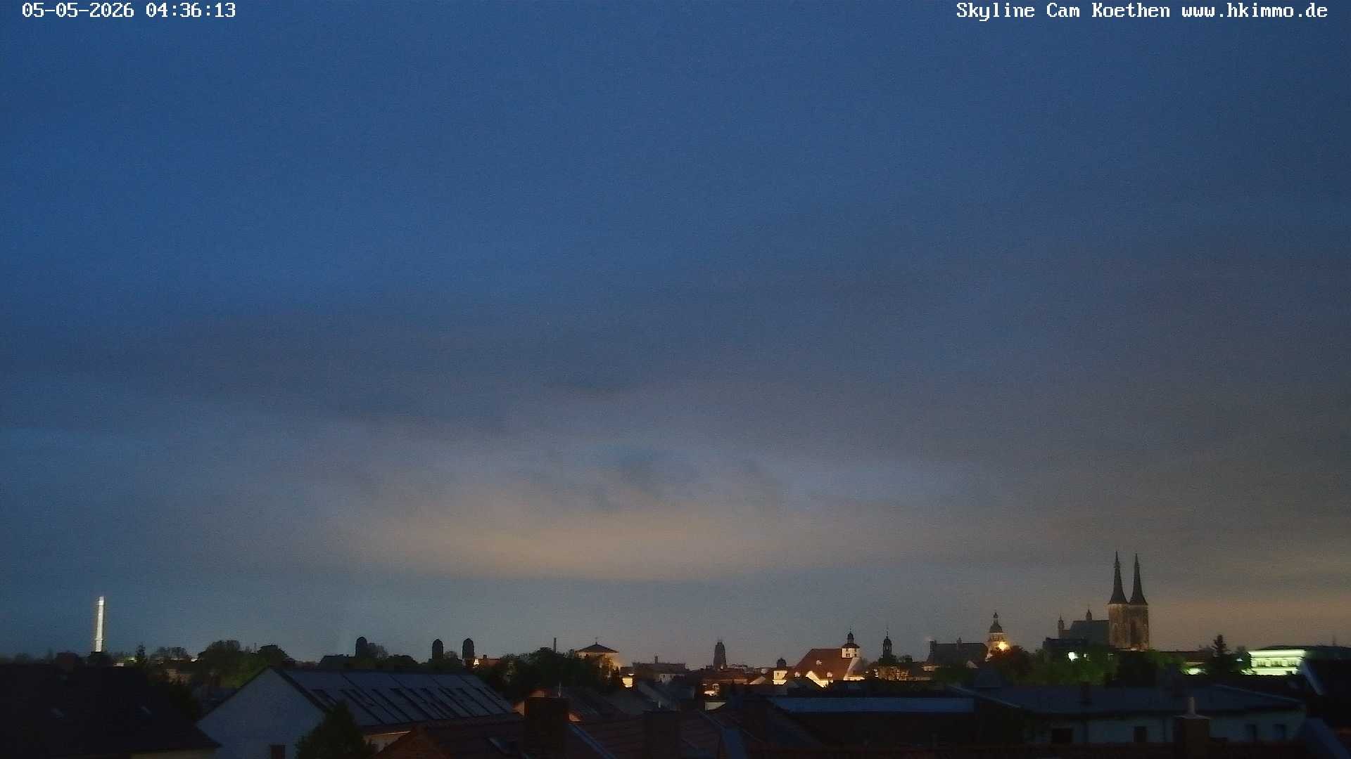 Archiv Foto Webcam Blick über die Stadt Köthen