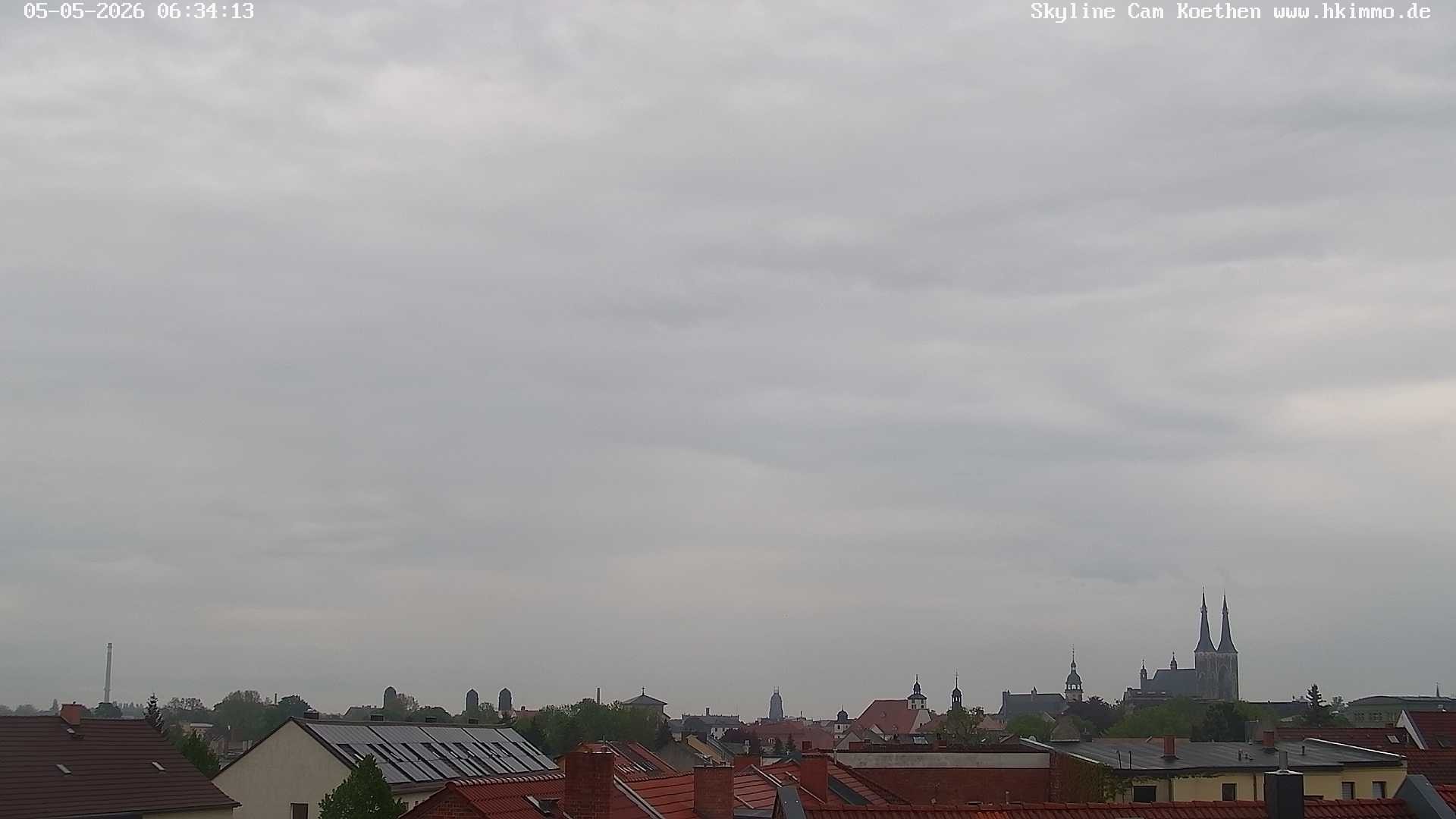 Archiv Foto Webcam Blick über die Stadt Köthen