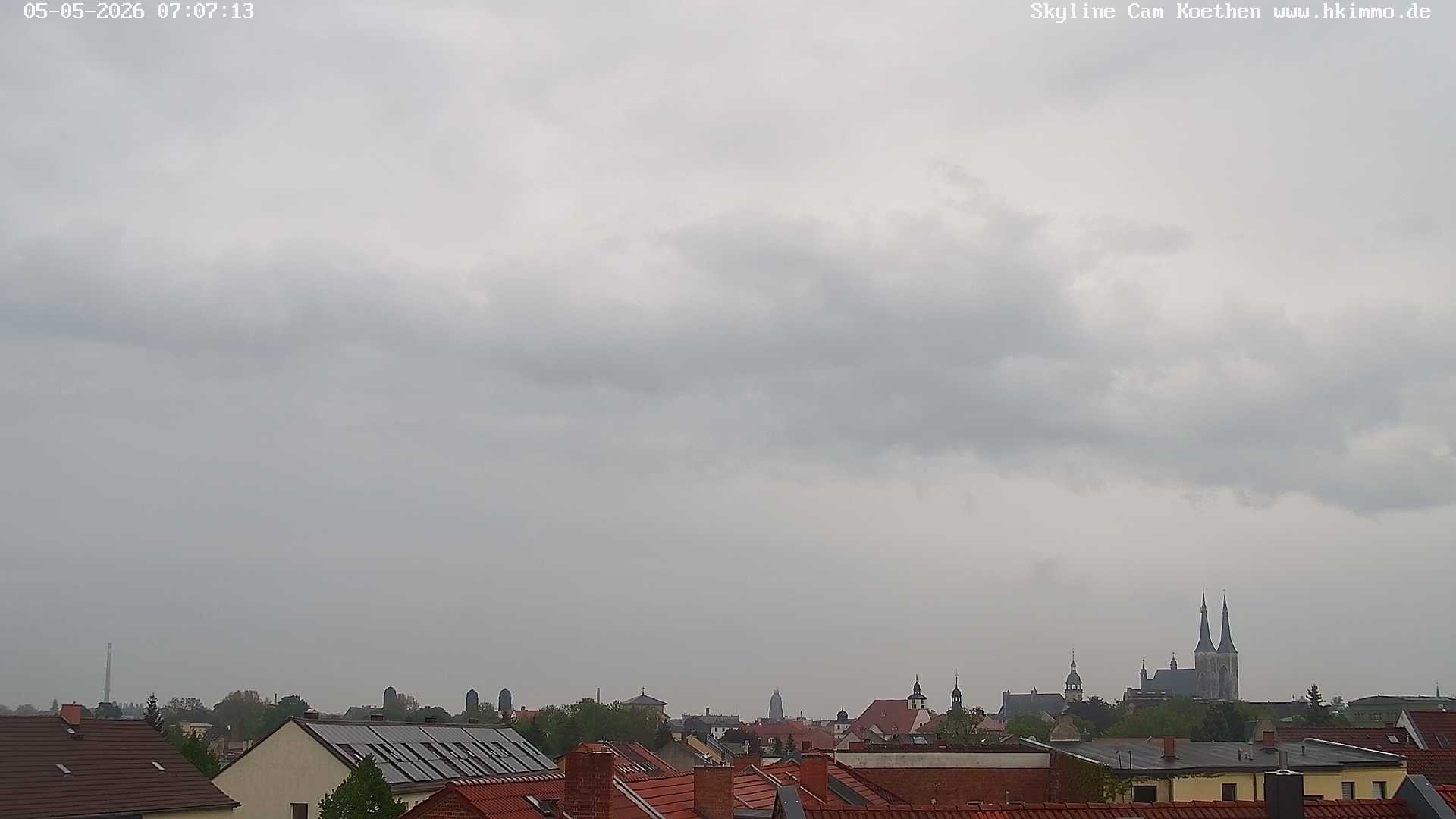 Archiv Foto Webcam Blick über die Stadt Köthen