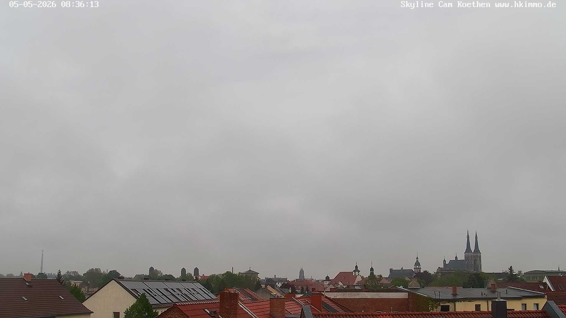 Archiv Foto Webcam Blick über die Stadt Köthen
