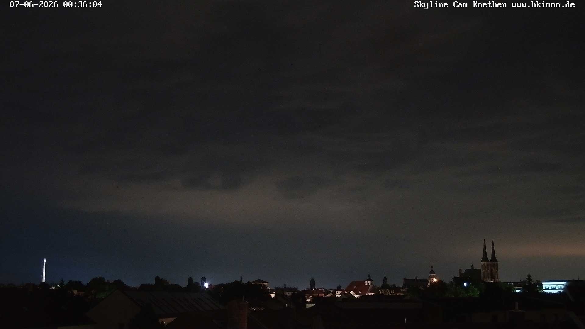 Archiv Foto Webcam Blick über die Stadt Köthen