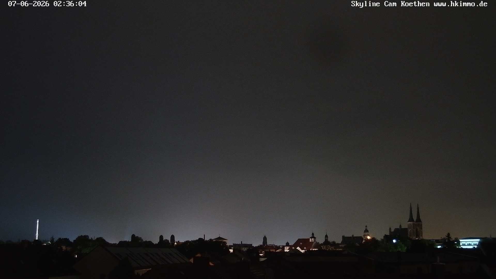 Archiv Foto Webcam Blick über die Stadt Köthen