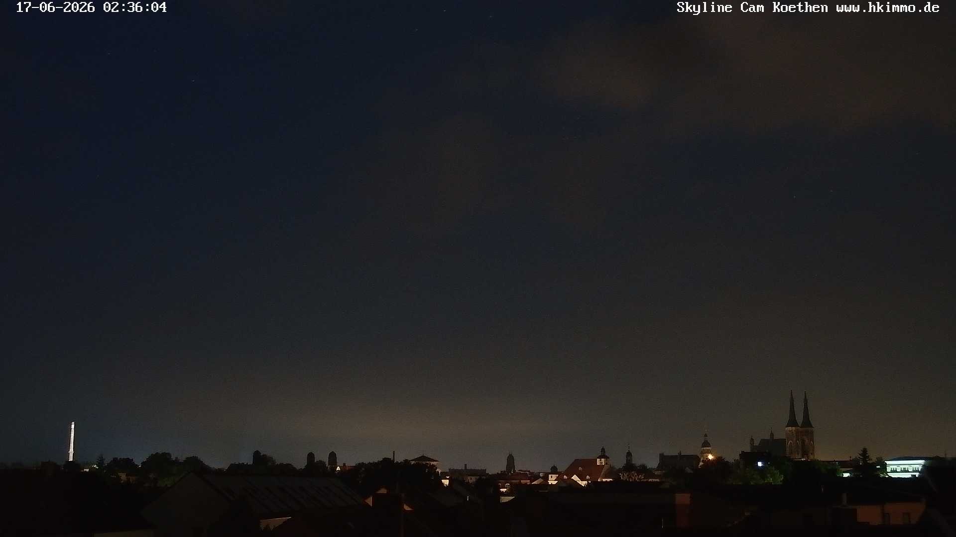 Archiv Foto Webcam Blick über die Stadt Köthen