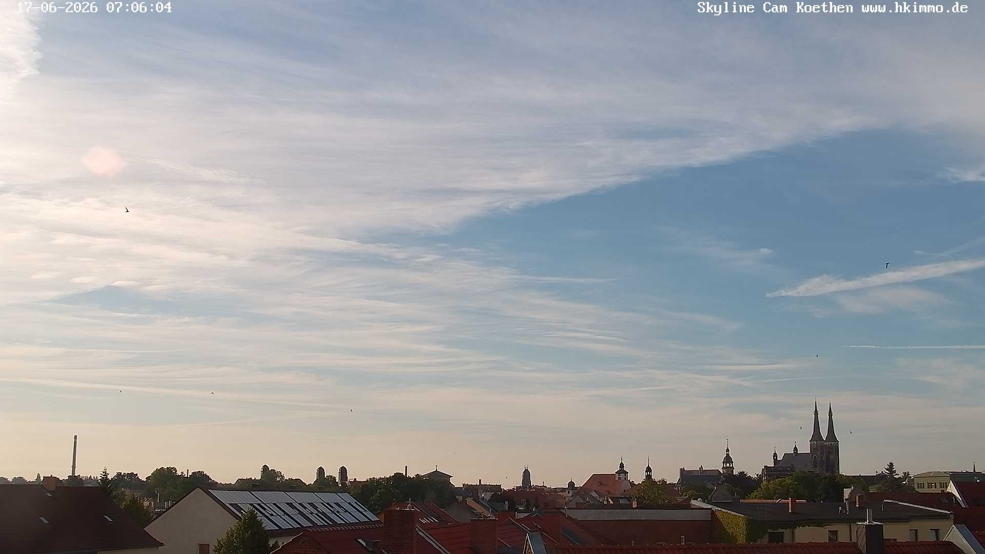 Archiv Foto Webcam Blick über die Stadt Köthen