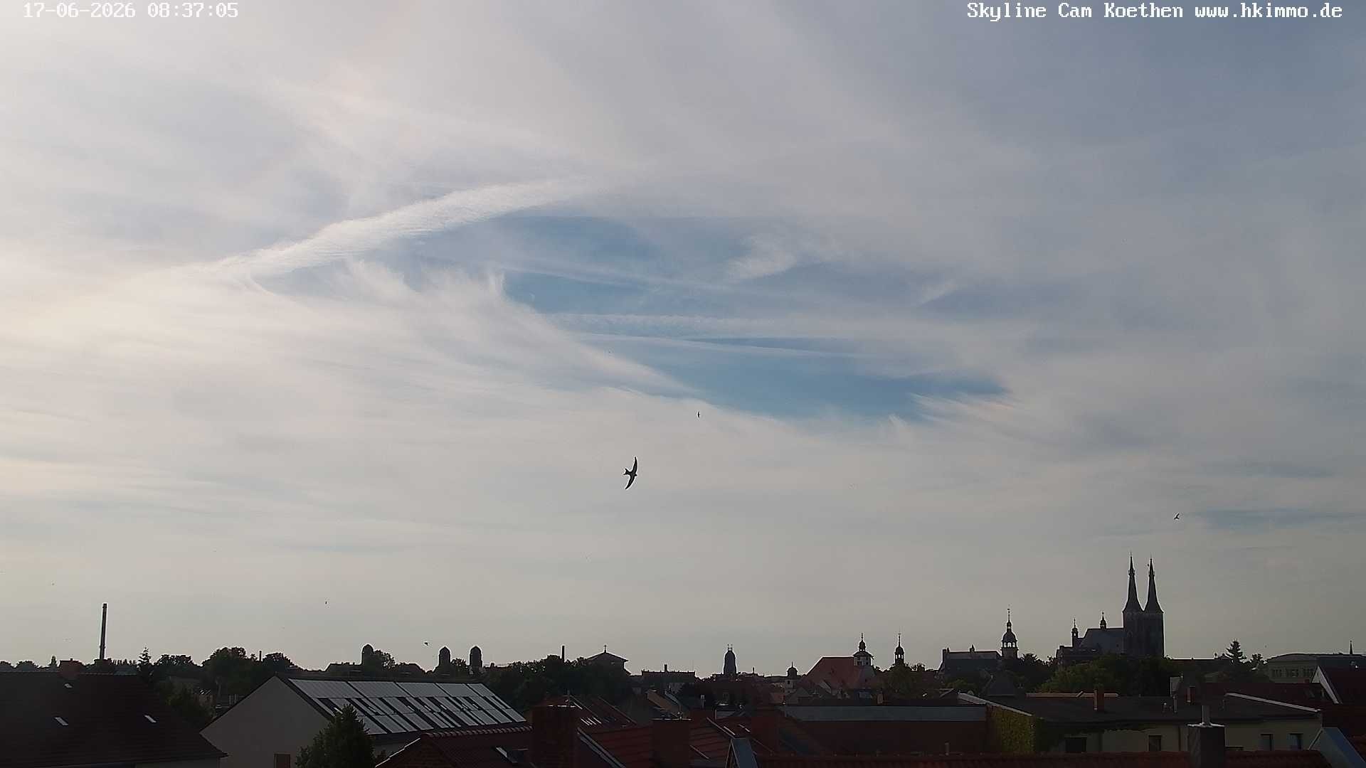 Archiv Foto Webcam Blick über die Stadt Köthen