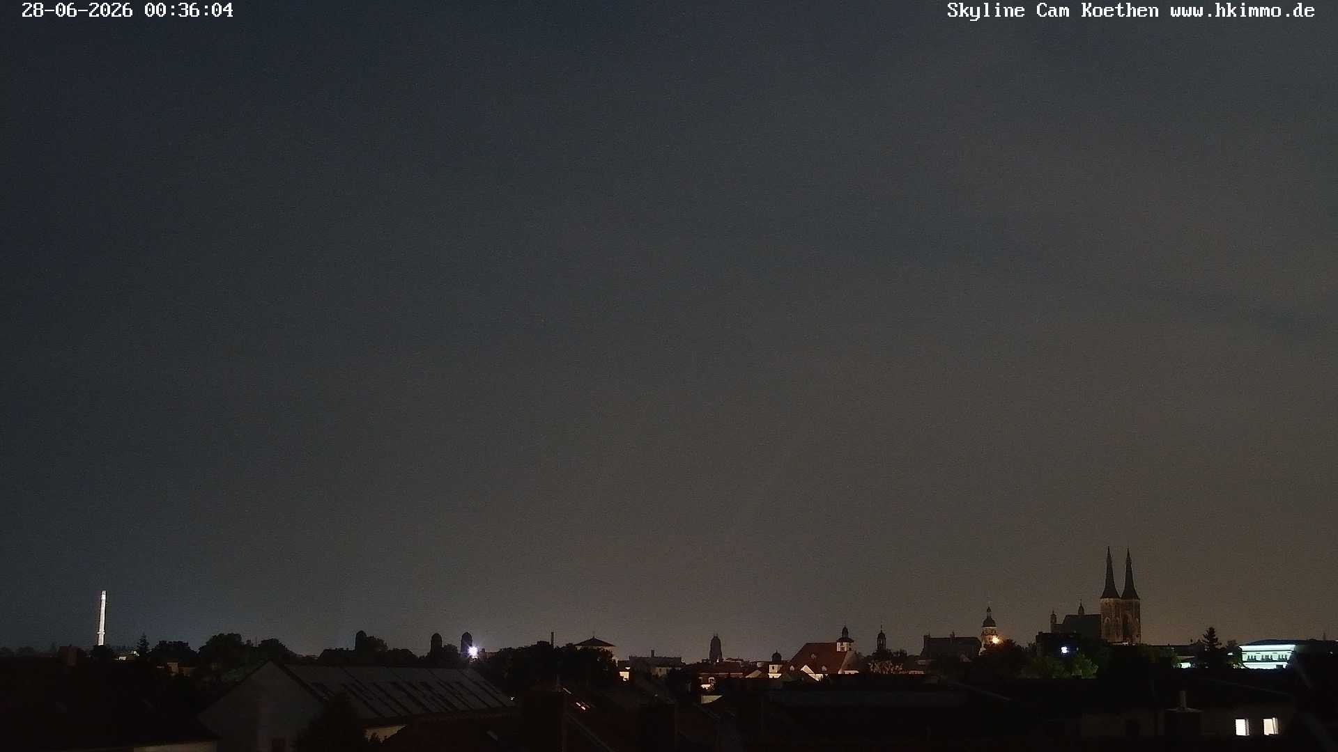Archiv Foto Webcam Blick über die Stadt Köthen