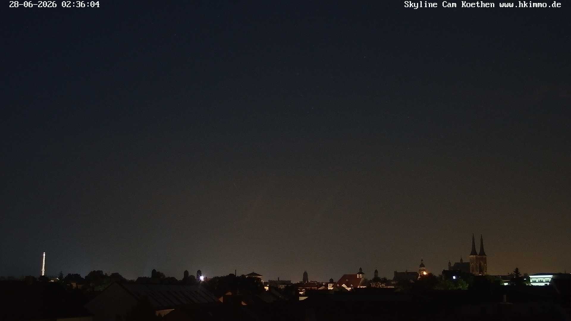 Archiv Foto Webcam Blick über die Stadt Köthen