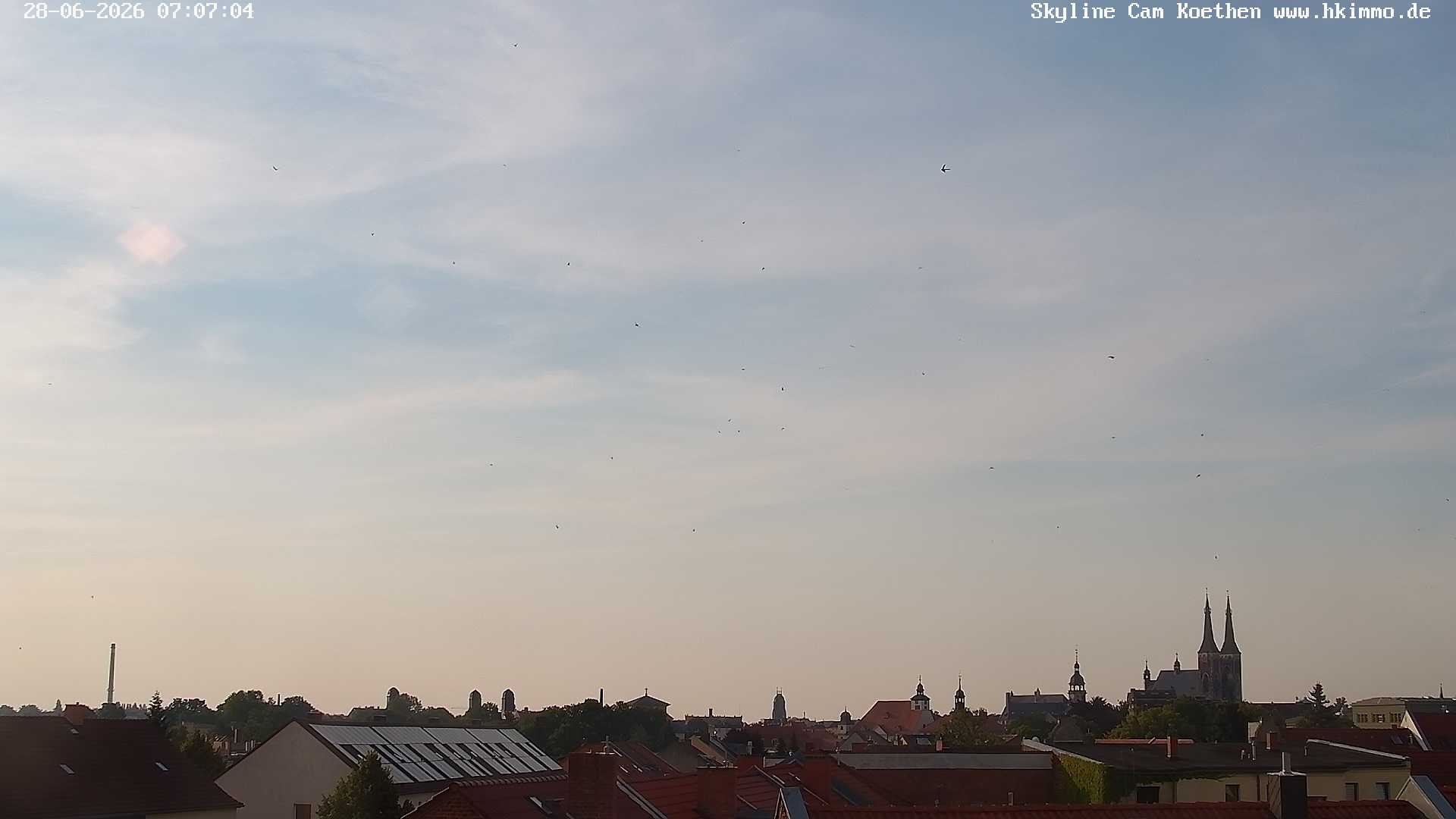 Archiv Foto Webcam Blick über die Stadt Köthen