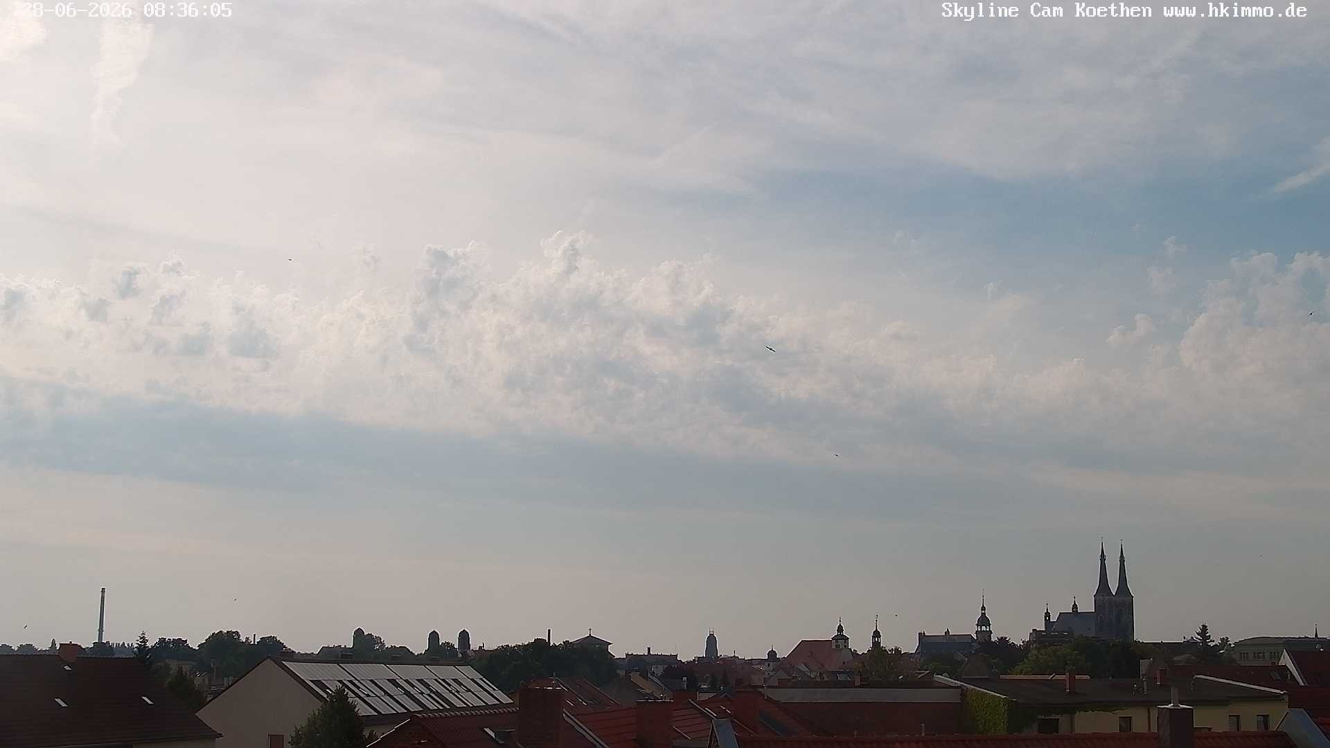 Archiv Foto Webcam Blick über die Stadt Köthen