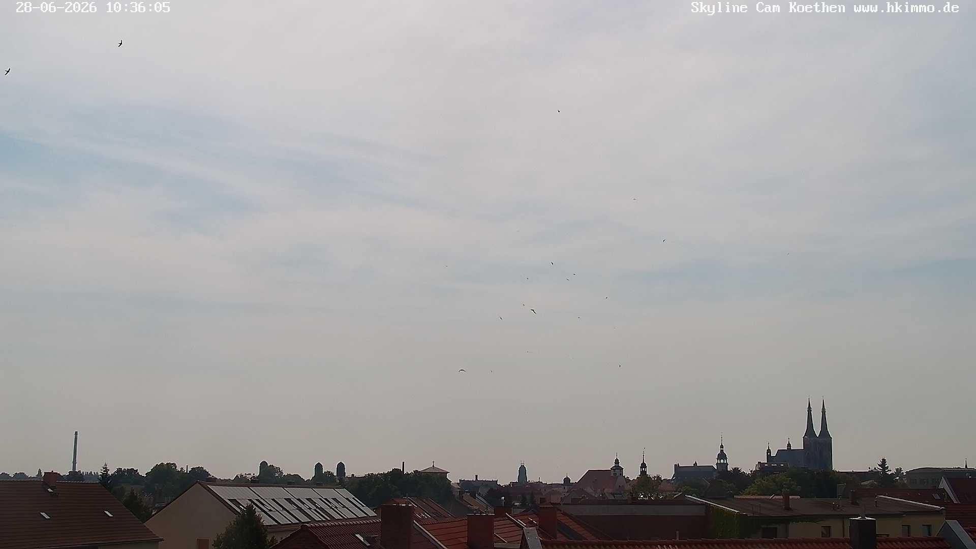 Archiv Foto Webcam Blick über die Stadt Köthen