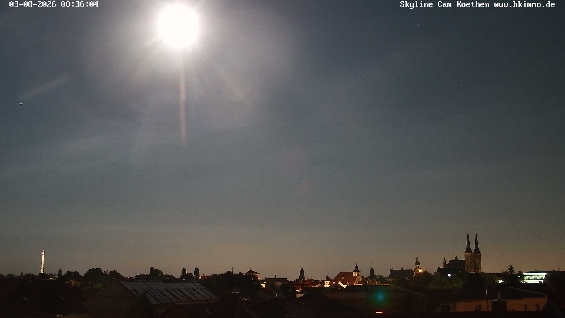 Archiv Foto Webcam Blick über die Stadt Köthen