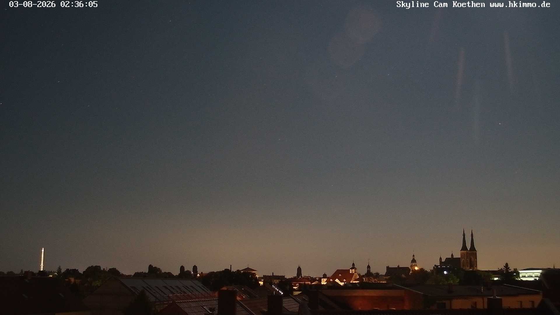 Archiv Foto Webcam Blick über die Stadt Köthen