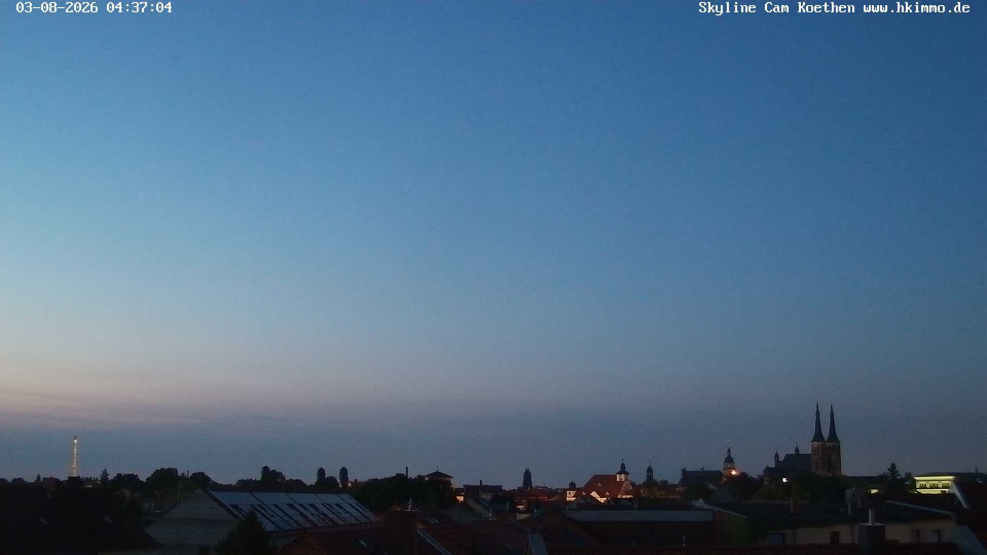 Archiv Foto Webcam Blick über die Stadt Köthen