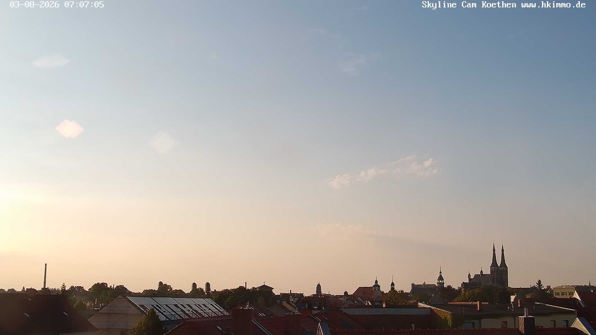 Archiv Foto Webcam Blick über die Stadt Köthen