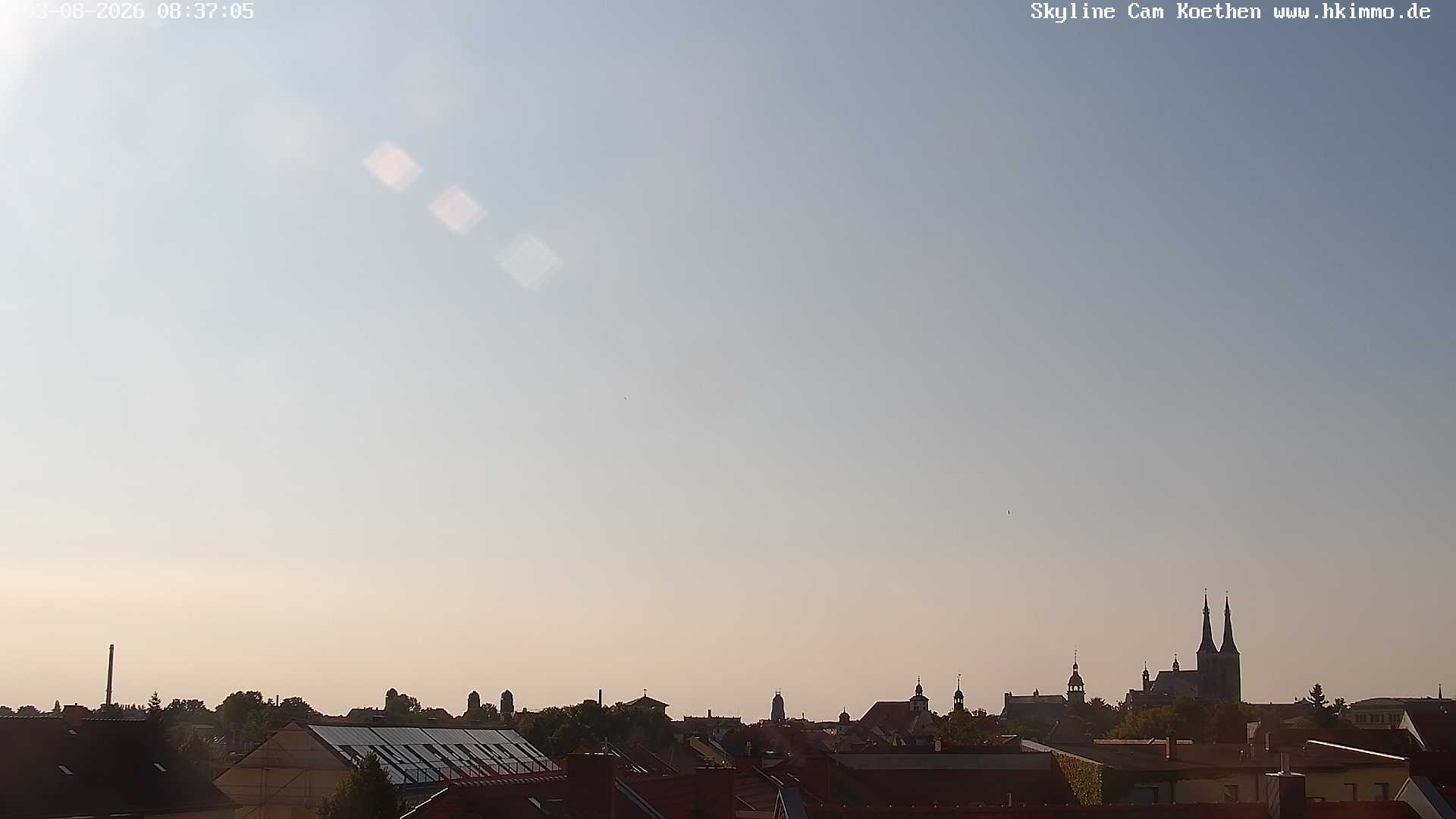 Archiv Foto Webcam Blick über die Stadt Köthen