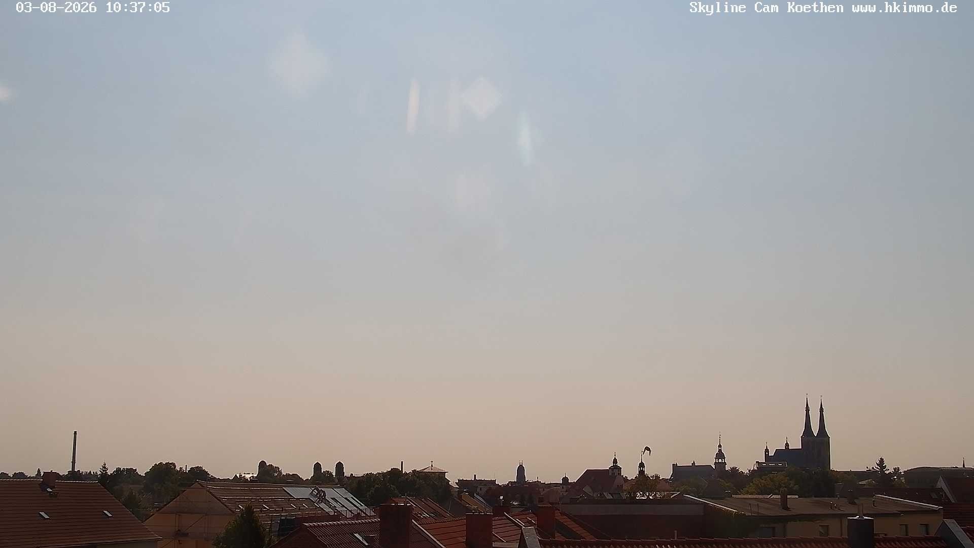 Archiv Foto Webcam Blick über die Stadt Köthen