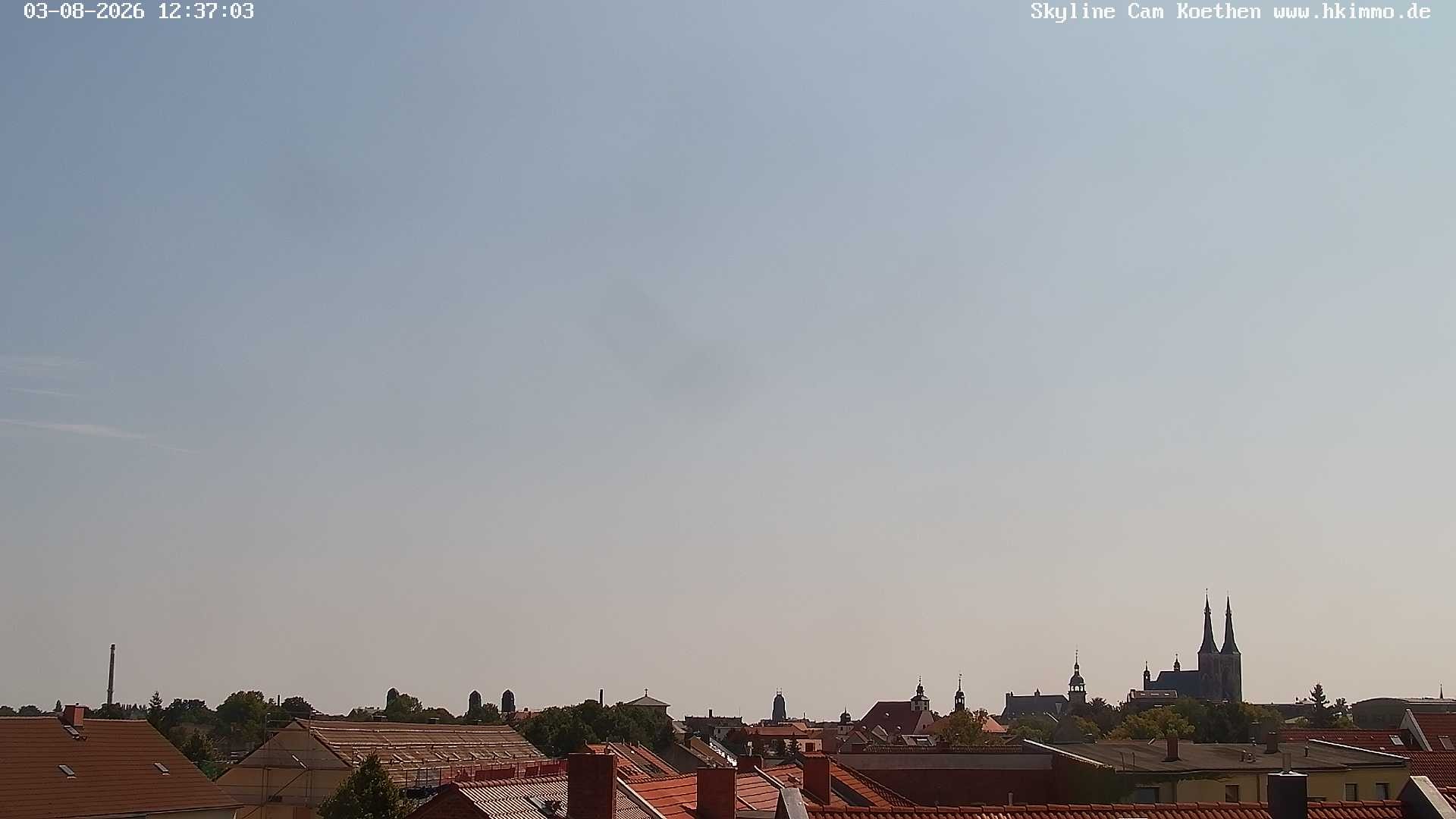 Archiv Foto Webcam Blick über die Stadt Köthen