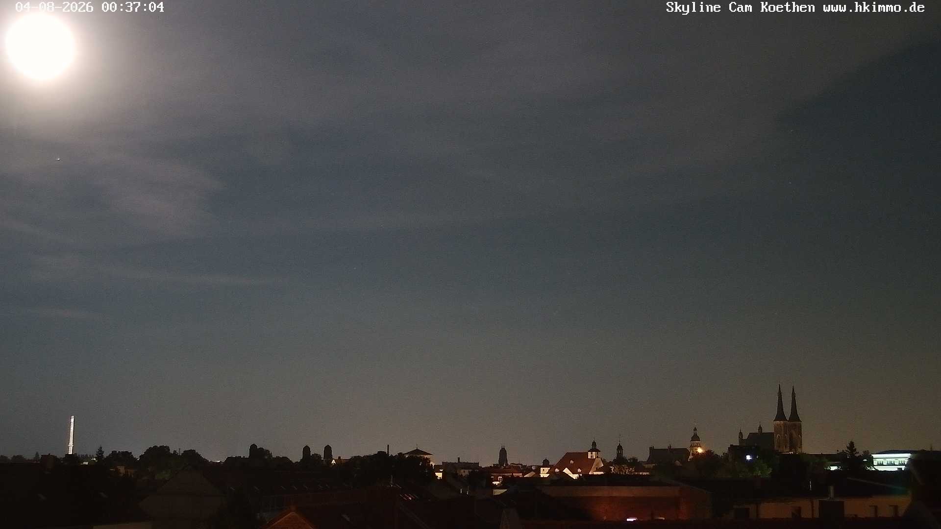 Archiv Foto Webcam Blick über die Stadt Köthen