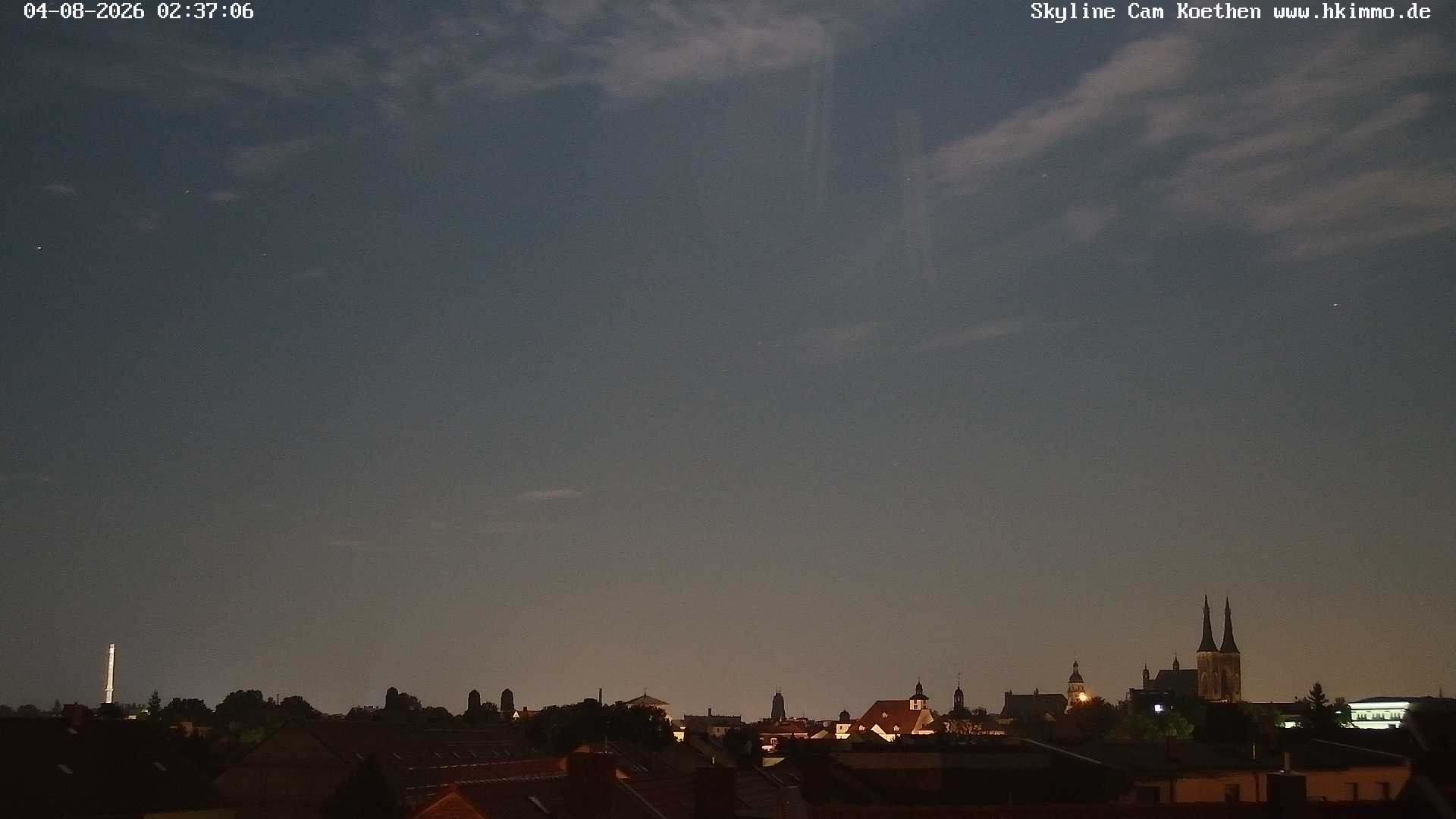 Archiv Foto Webcam Blick über die Stadt Köthen