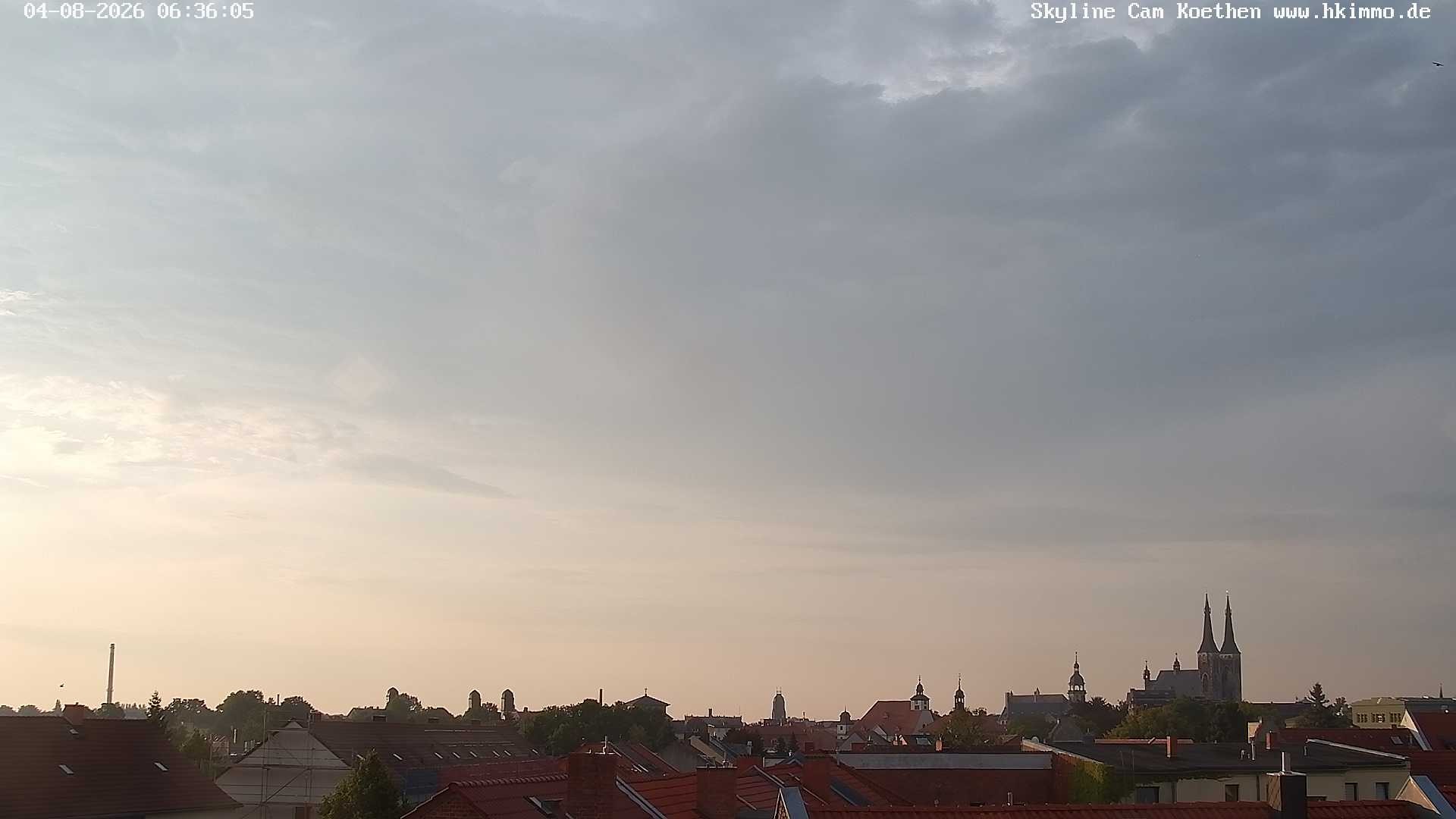 Archiv Foto Webcam Blick über die Stadt Köthen
