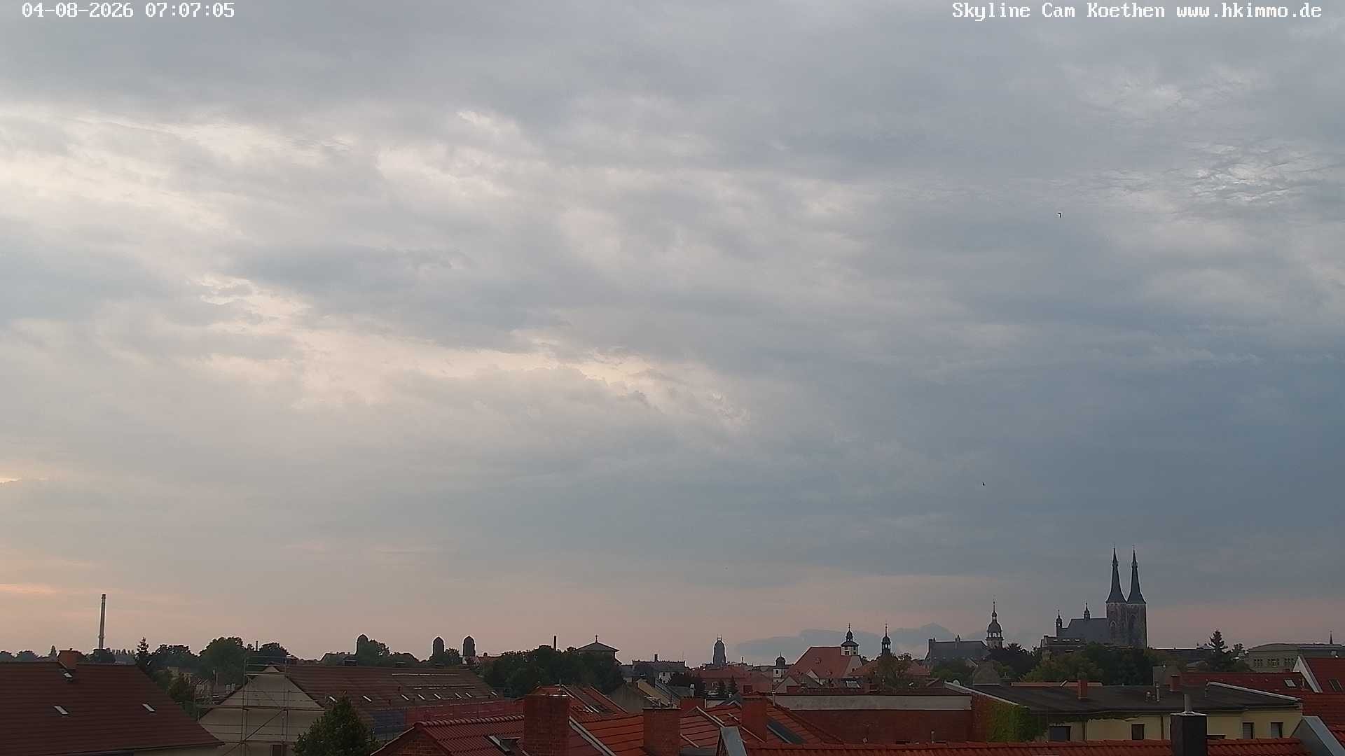 Archiv Foto Webcam Blick über die Stadt Köthen