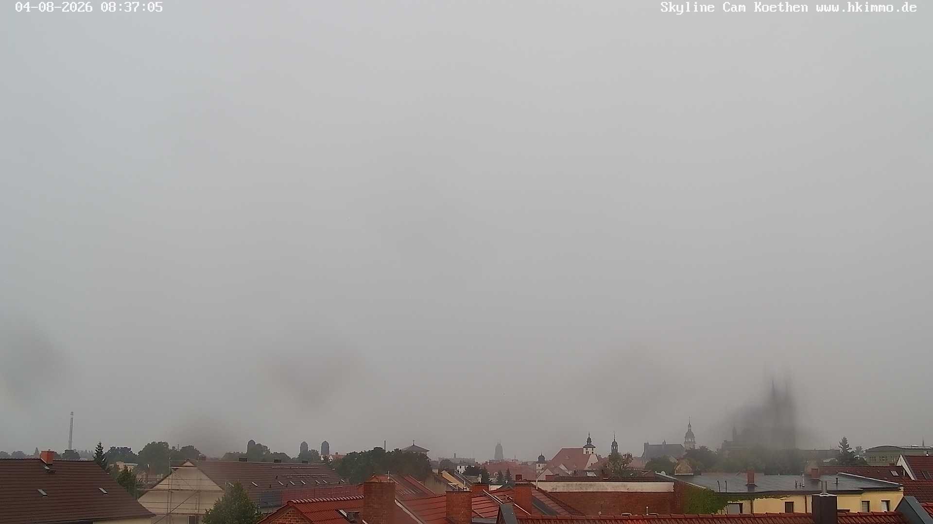 Archiv Foto Webcam Blick über die Stadt Köthen