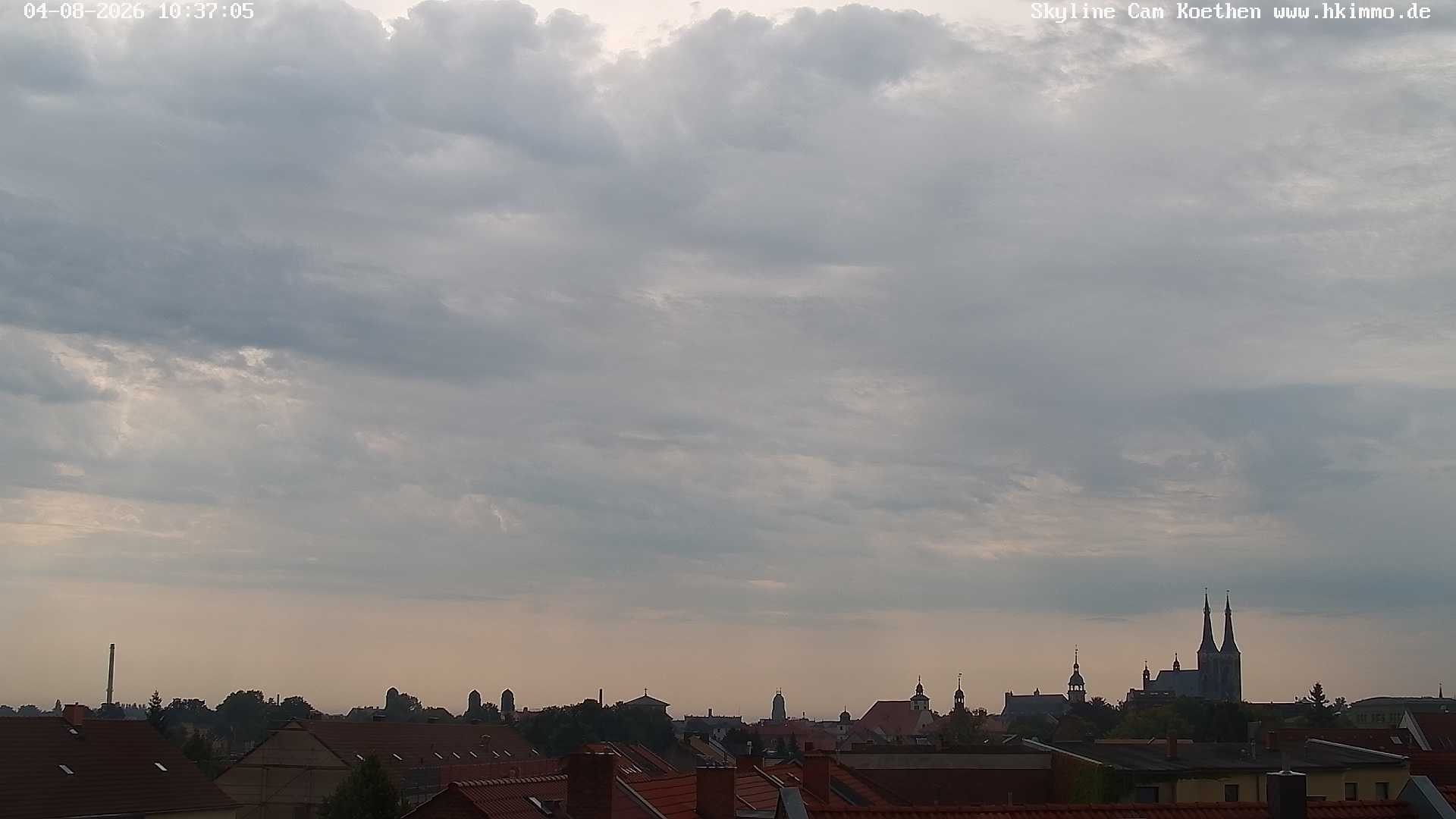 Archiv Foto Webcam Blick über die Stadt Köthen