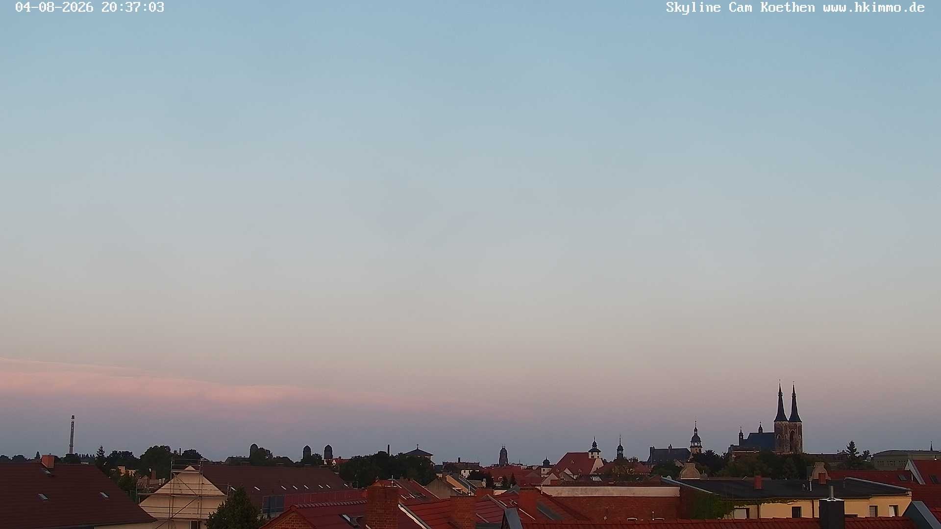 Archiv Foto Webcam Blick über die Stadt Köthen