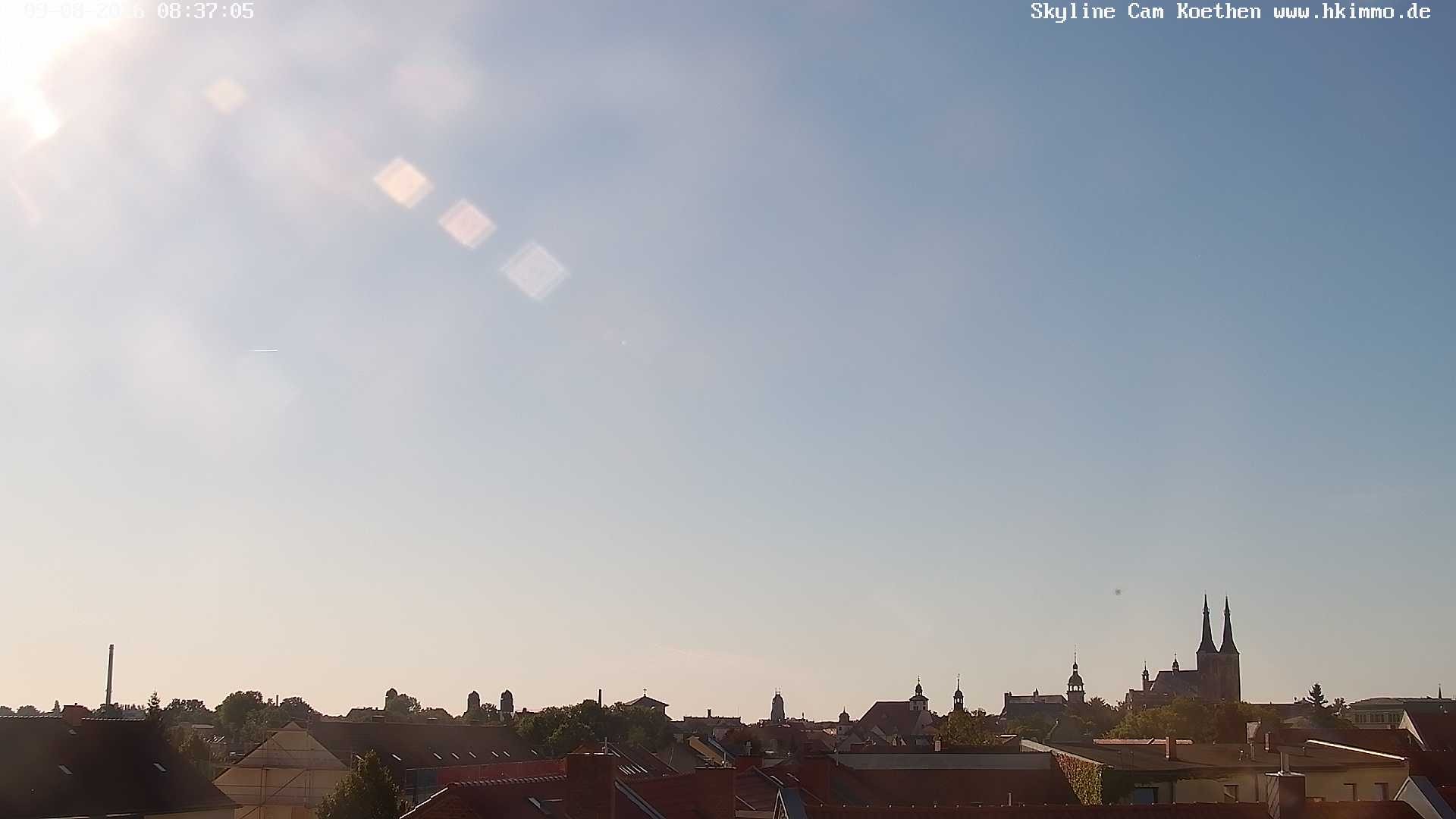 Archiv Foto Webcam Blick über die Stadt Köthen