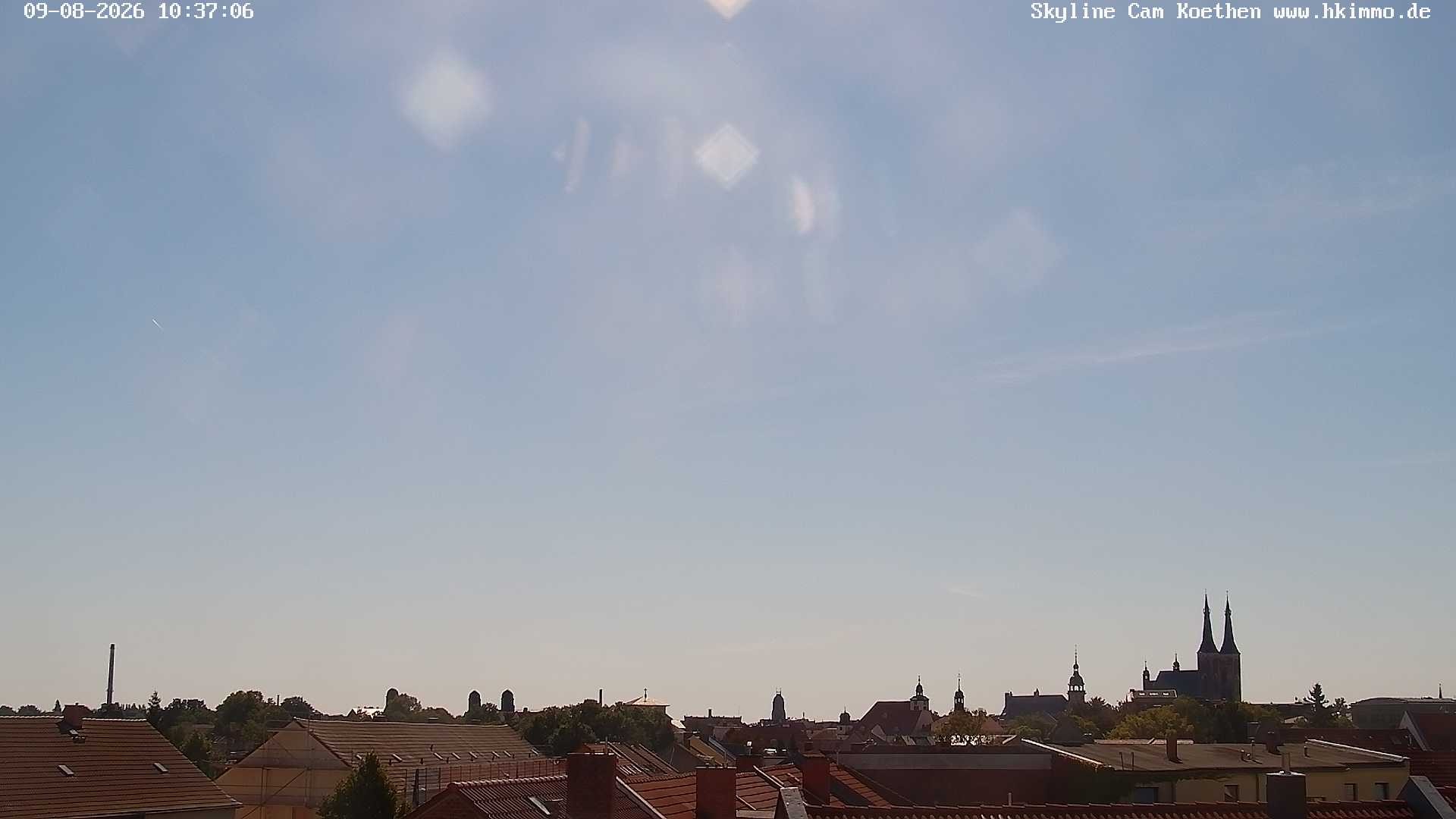Archiv Foto Webcam Blick über die Stadt Köthen