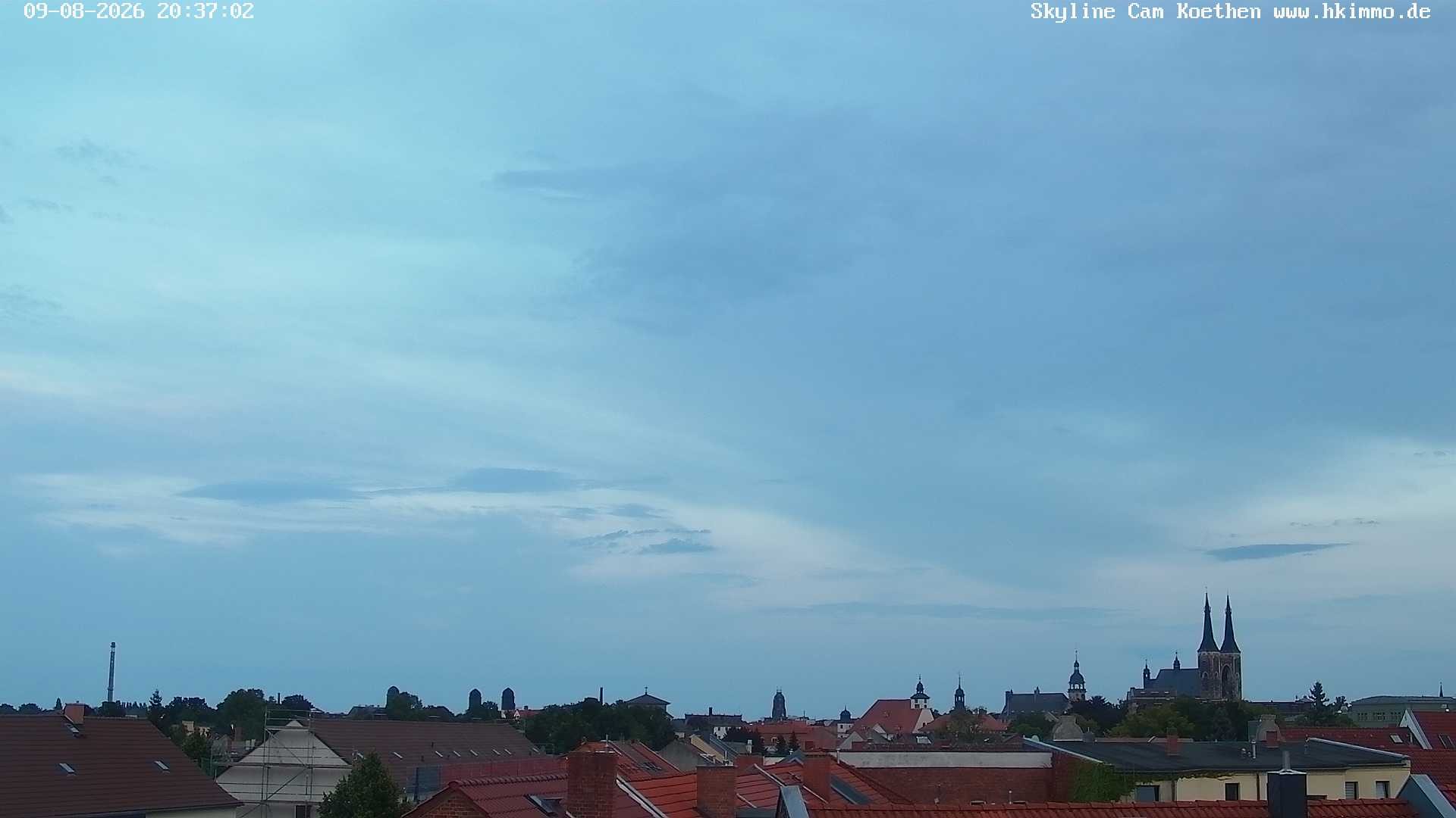 Archiv Foto Webcam Blick über die Stadt Köthen