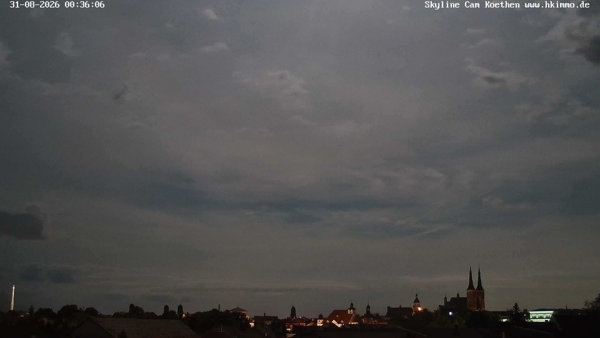 Archiv Foto Webcam Blick über die Stadt Köthen