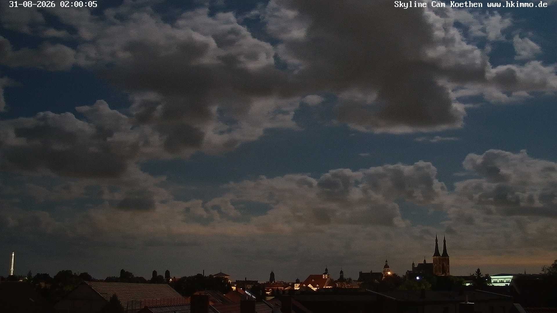 Archiv Foto Webcam Blick über die Stadt Köthen
