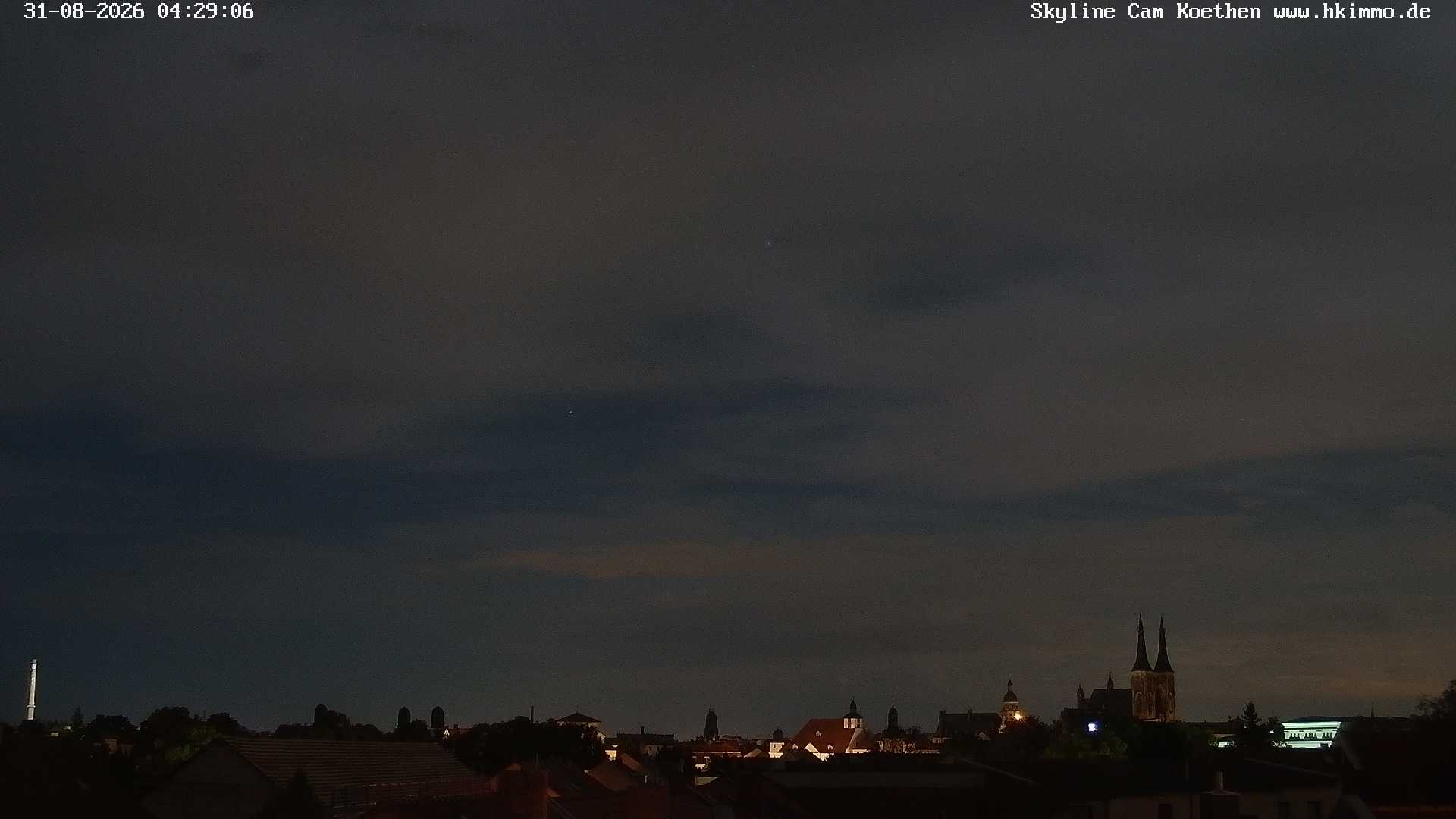 Archiv Foto Webcam Blick über die Stadt Köthen