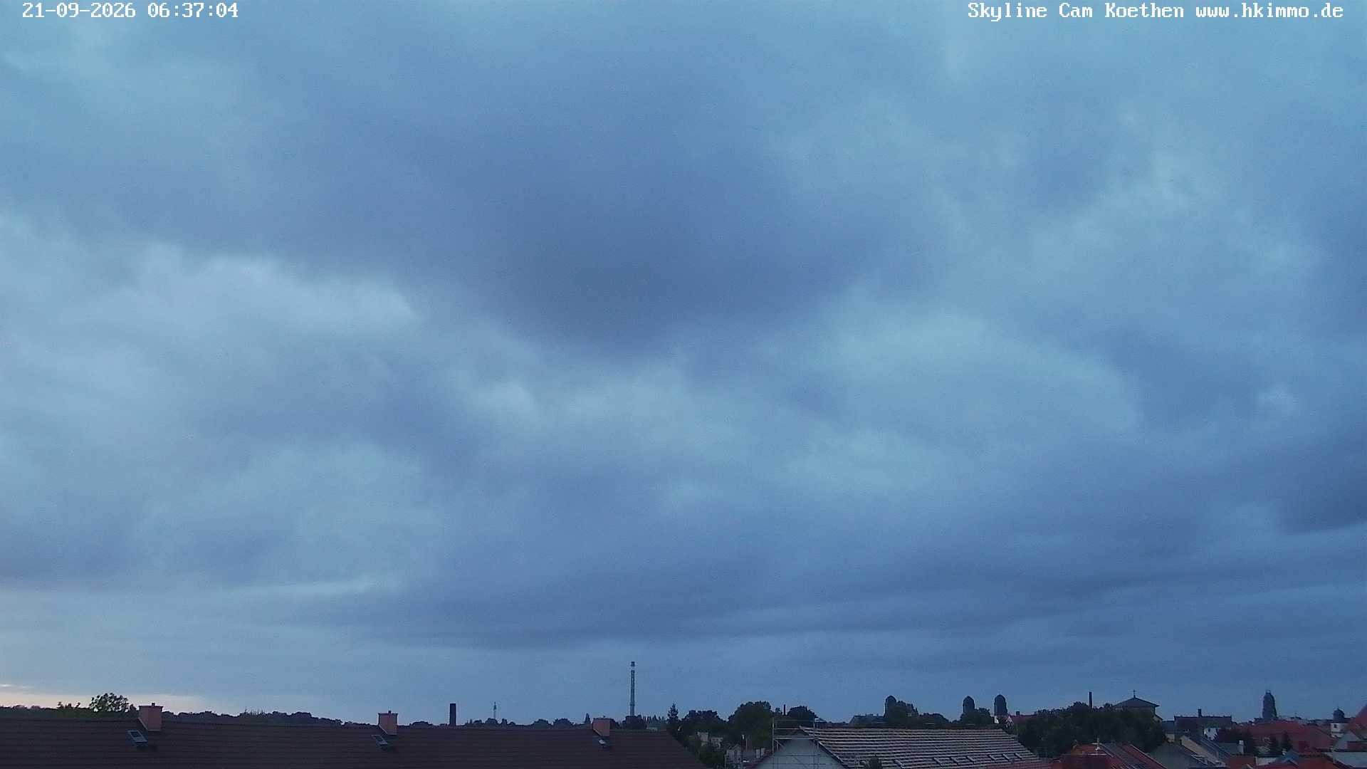 Archiv Foto Webcam Blick über die Stadt Köthen