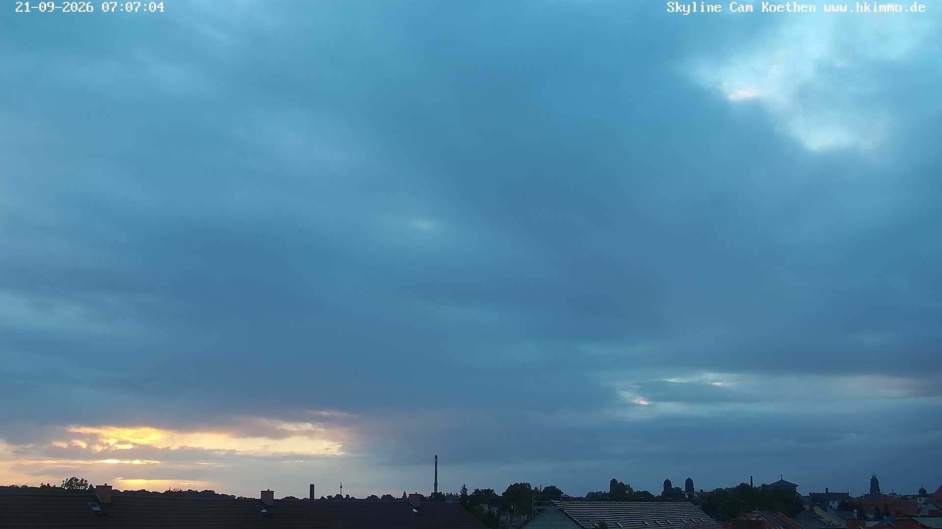 Archiv Foto Webcam Blick über die Stadt Köthen