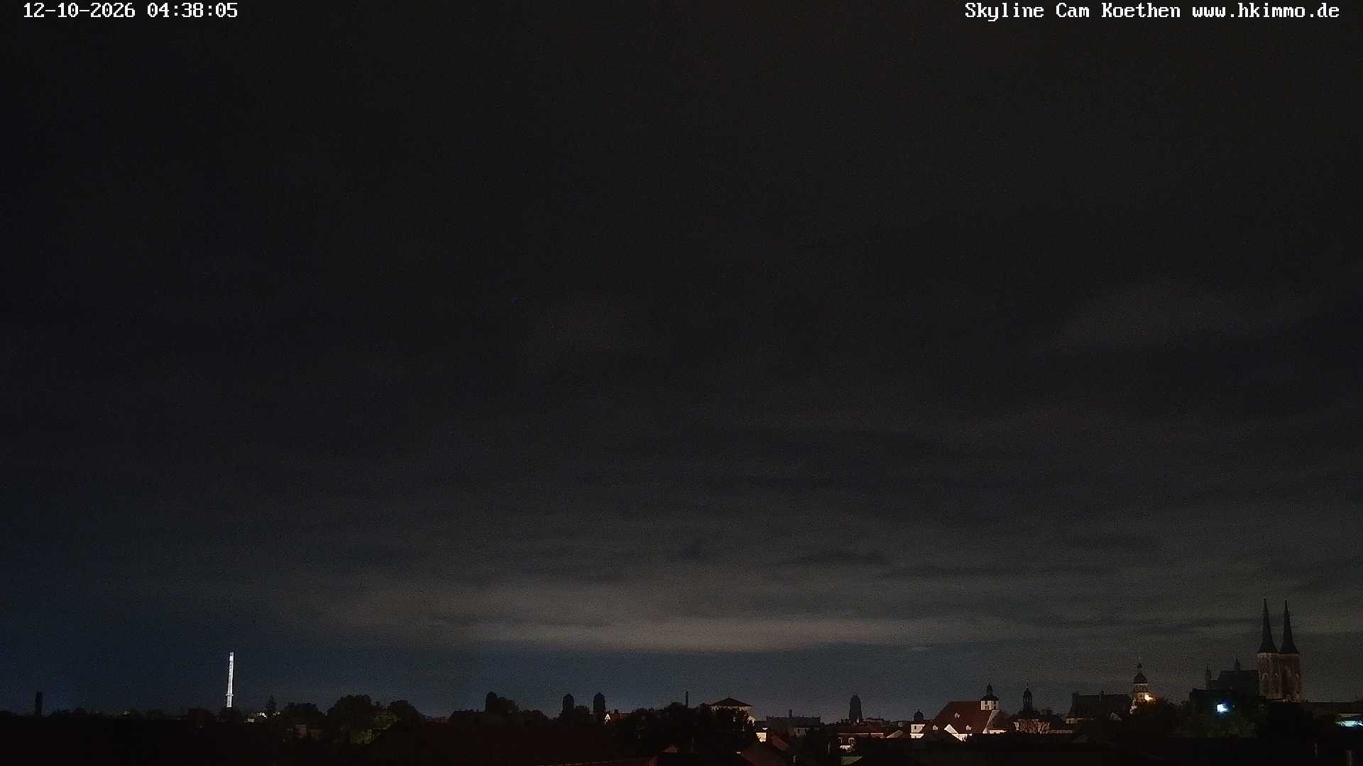 Archiv Foto Webcam Blick über die Stadt Köthen