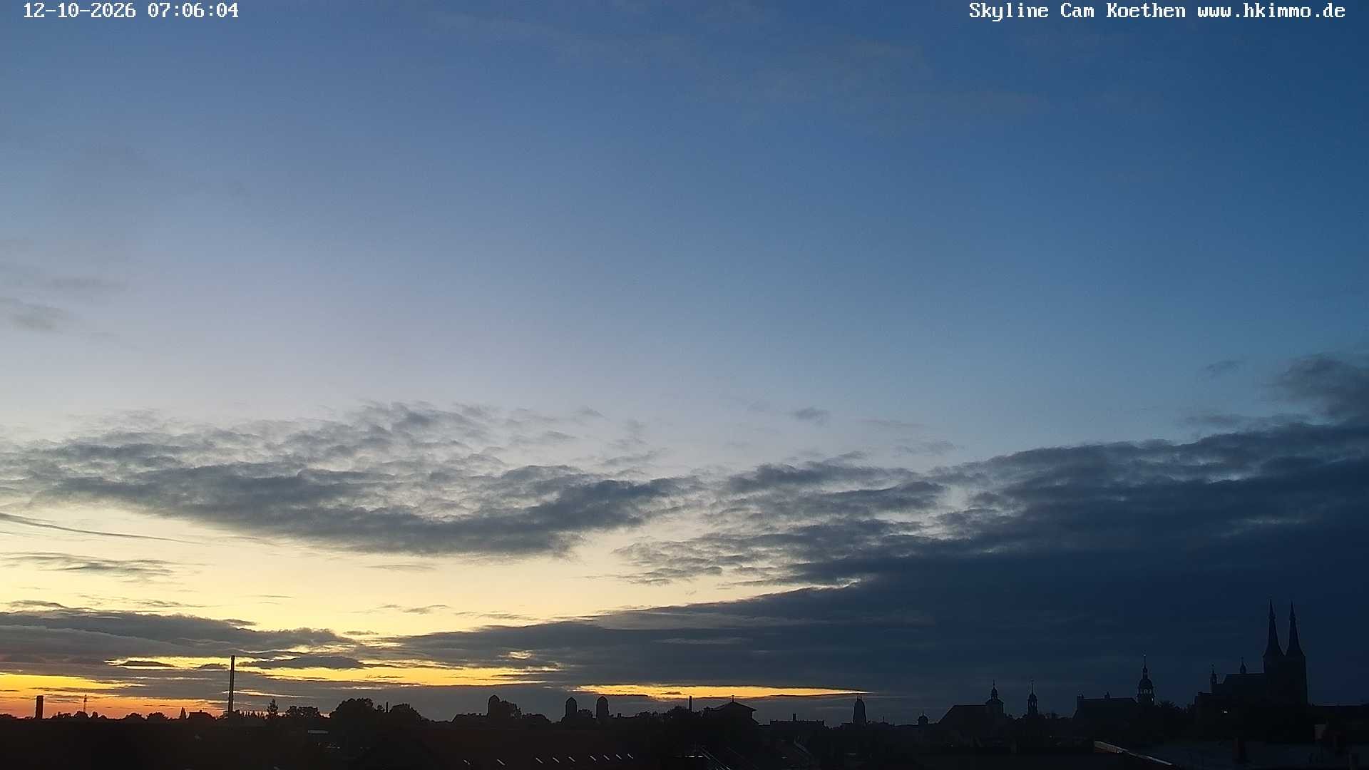 Archiv Foto Webcam Blick über die Stadt Köthen