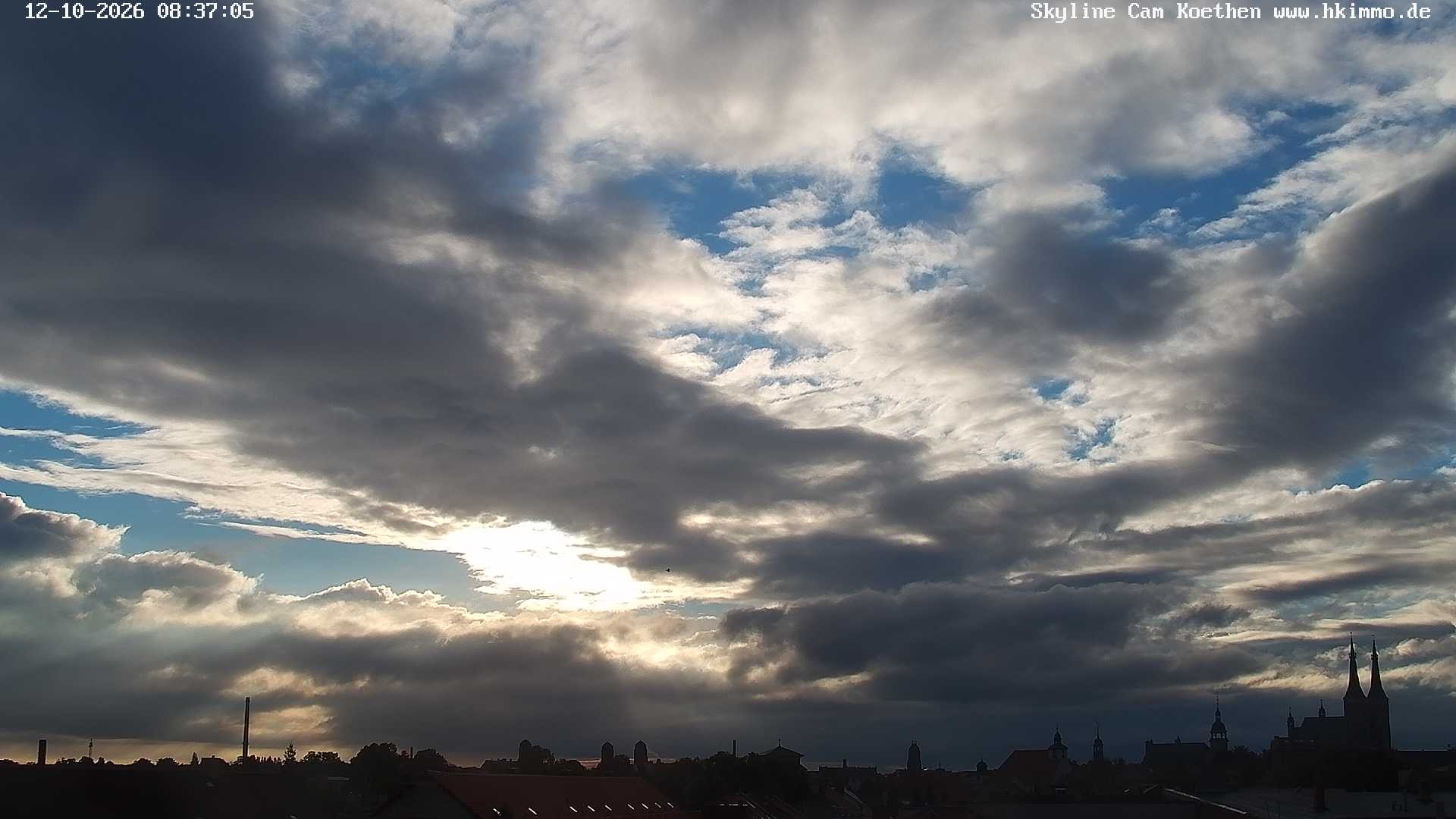 Archiv Foto Webcam Blick über die Stadt Köthen
