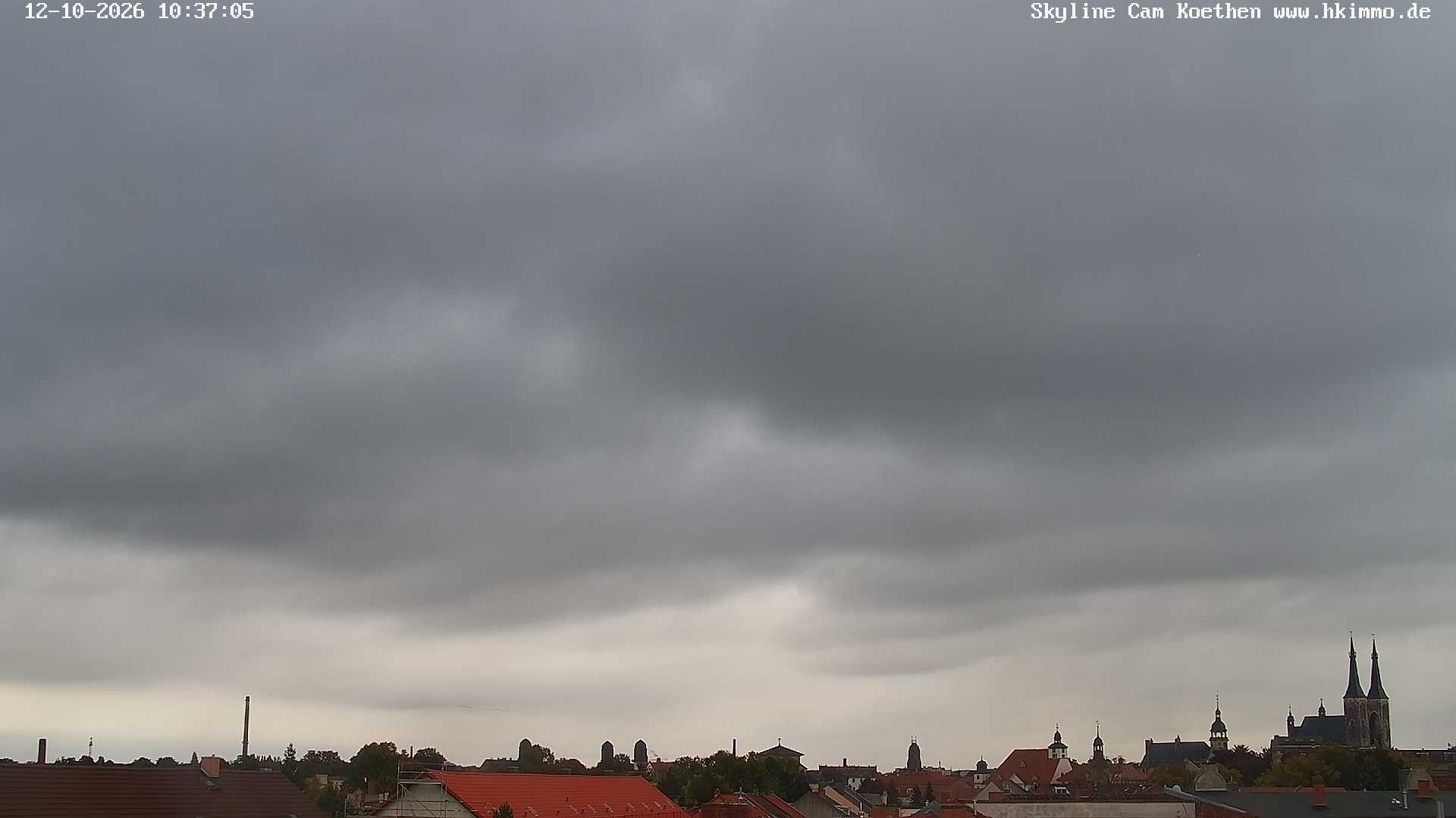 Archiv Foto Webcam Blick über die Stadt Köthen