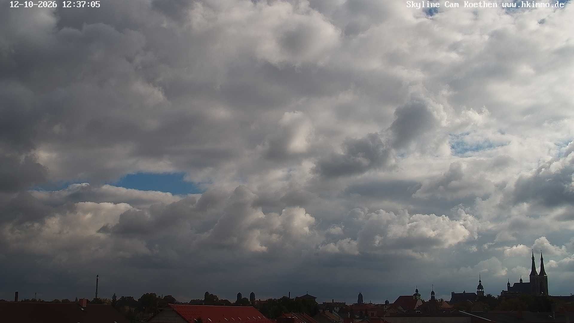 Archiv Foto Webcam Blick über die Stadt Köthen